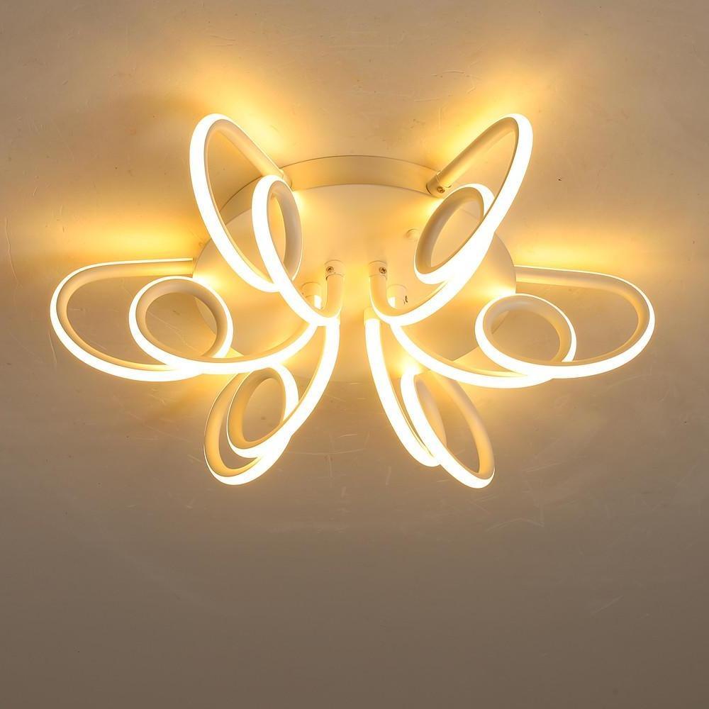 Chrysanthemum Flower Shaped Metal Silica Ceiling Light