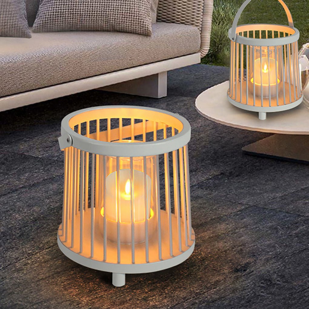 Exterior Waterproof Garden Light Rechargeable Portable Cage Landscape, table lamp, main view, Tianguang Select