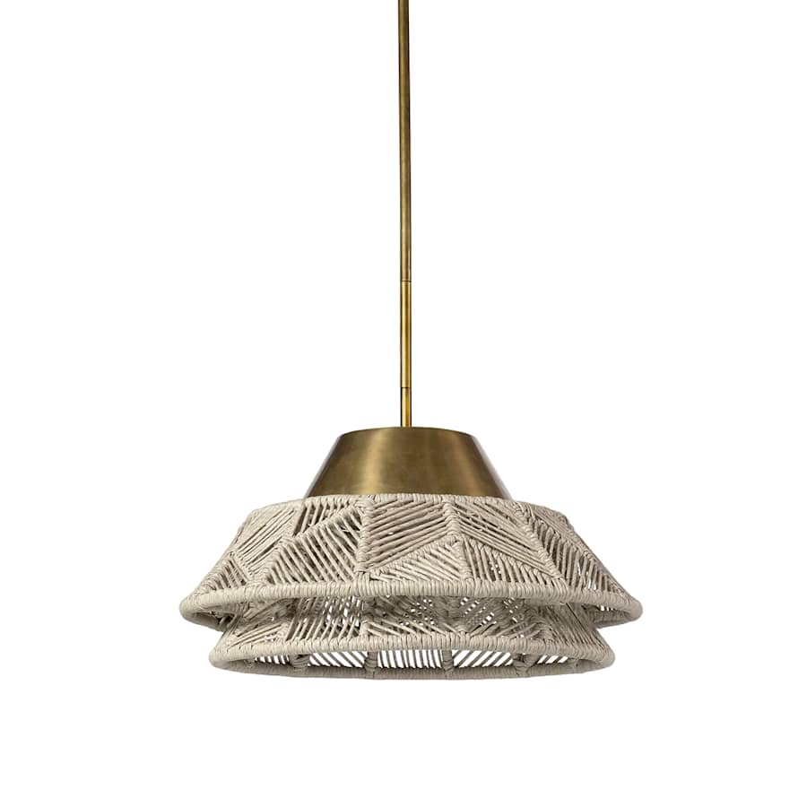 Palecek Salerno 2-Light 24" Wide Outdoor Pendant