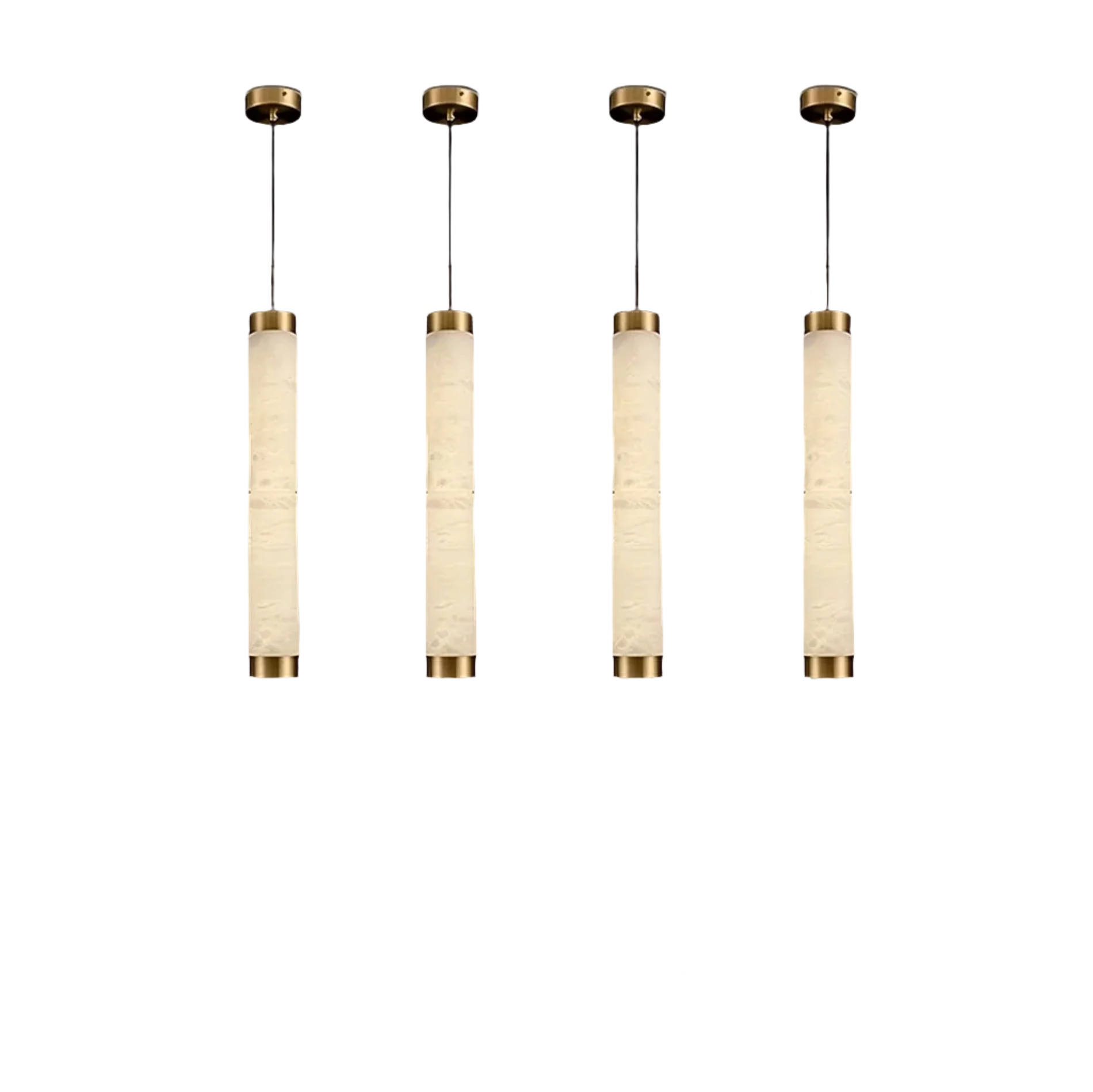 23" Natural Marble Pendant Light