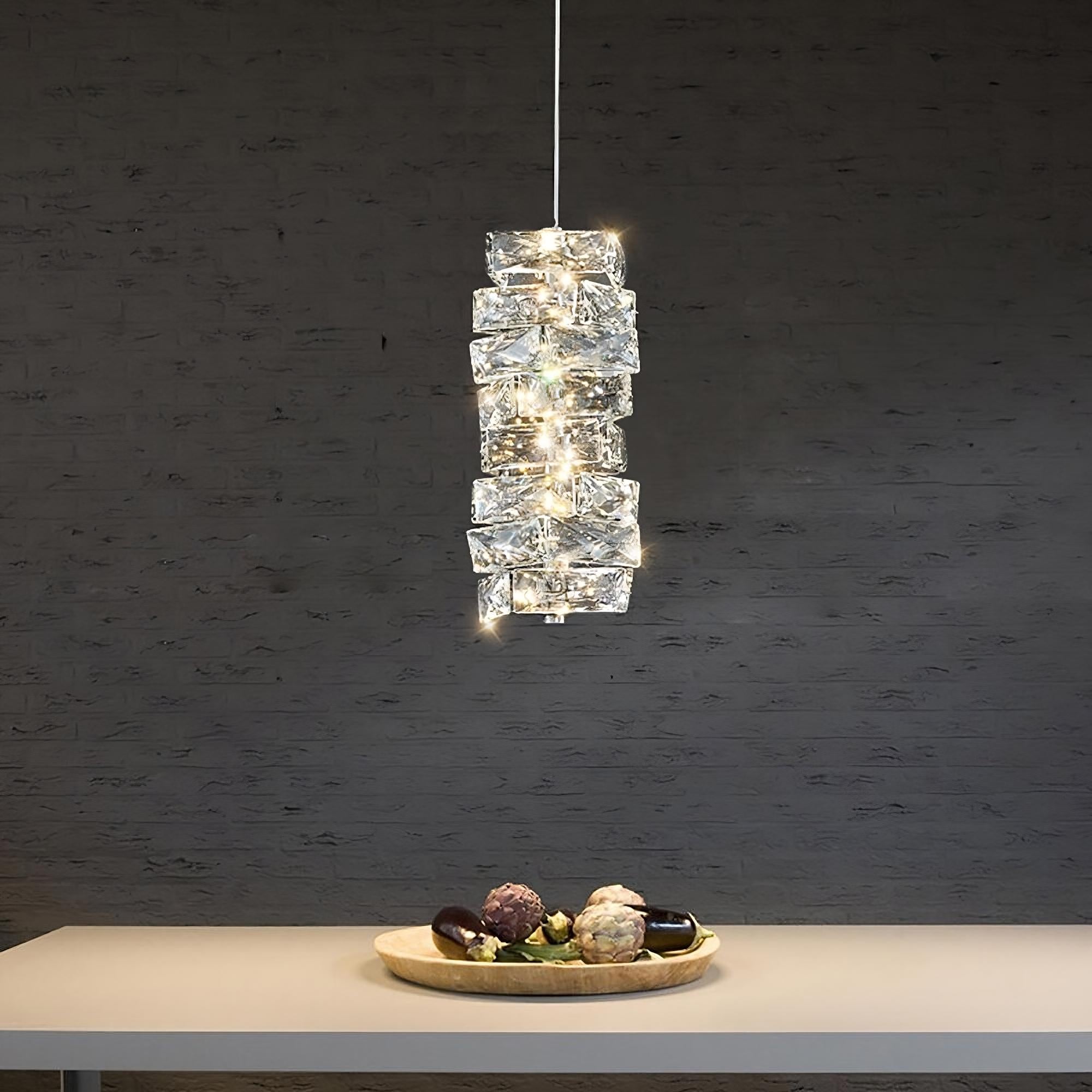Bacci Crystal Light Fixture Chandelier