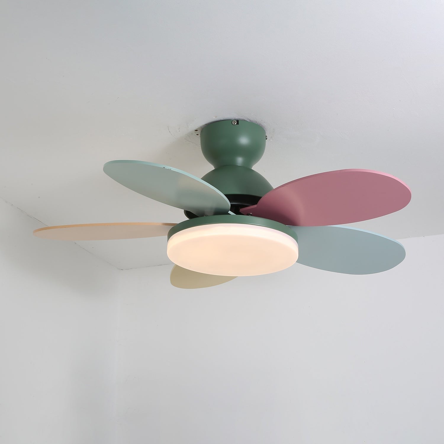 Petalo Wood Blade Ceiling Fan Light