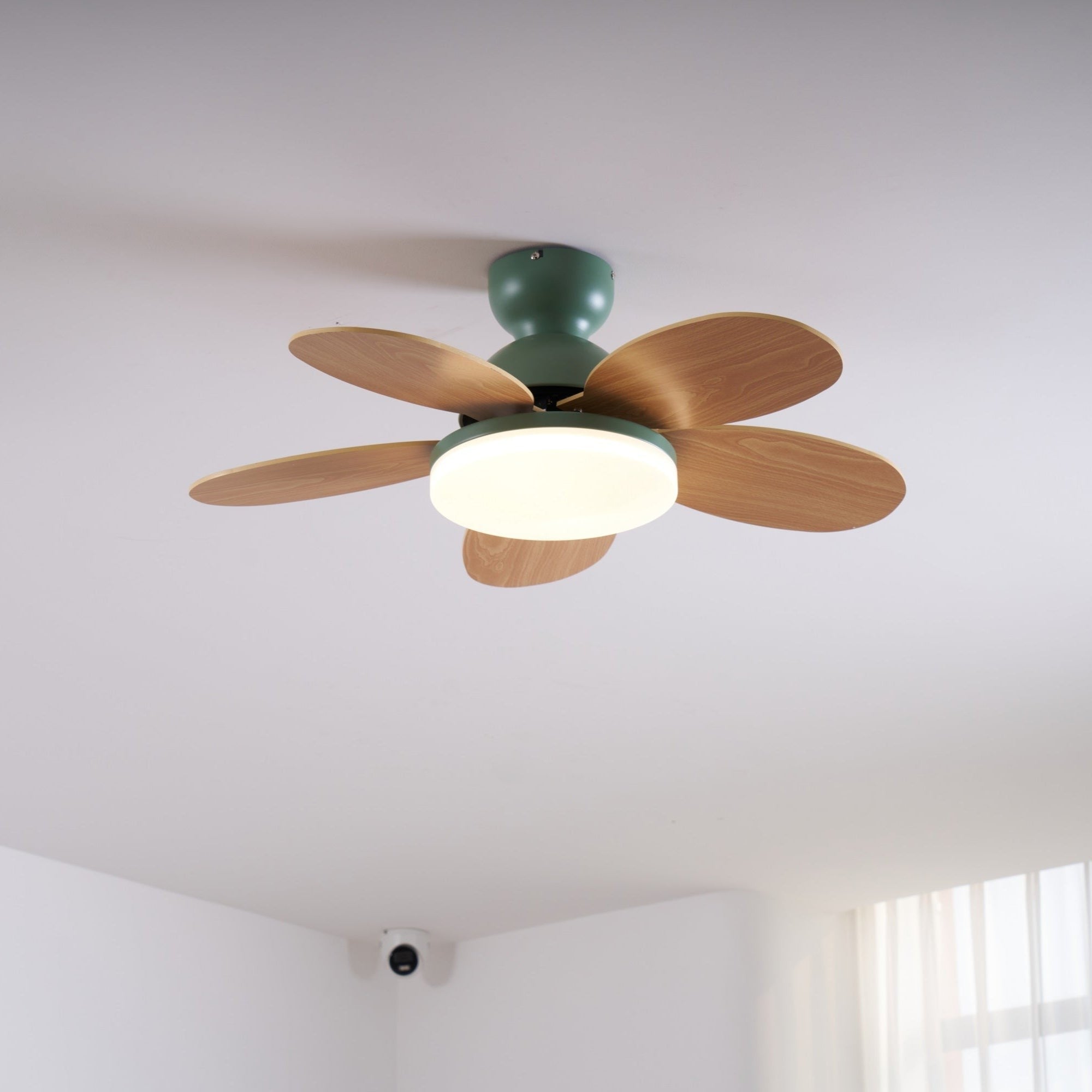 Petalo Wood Blade Ceiling Fan Light