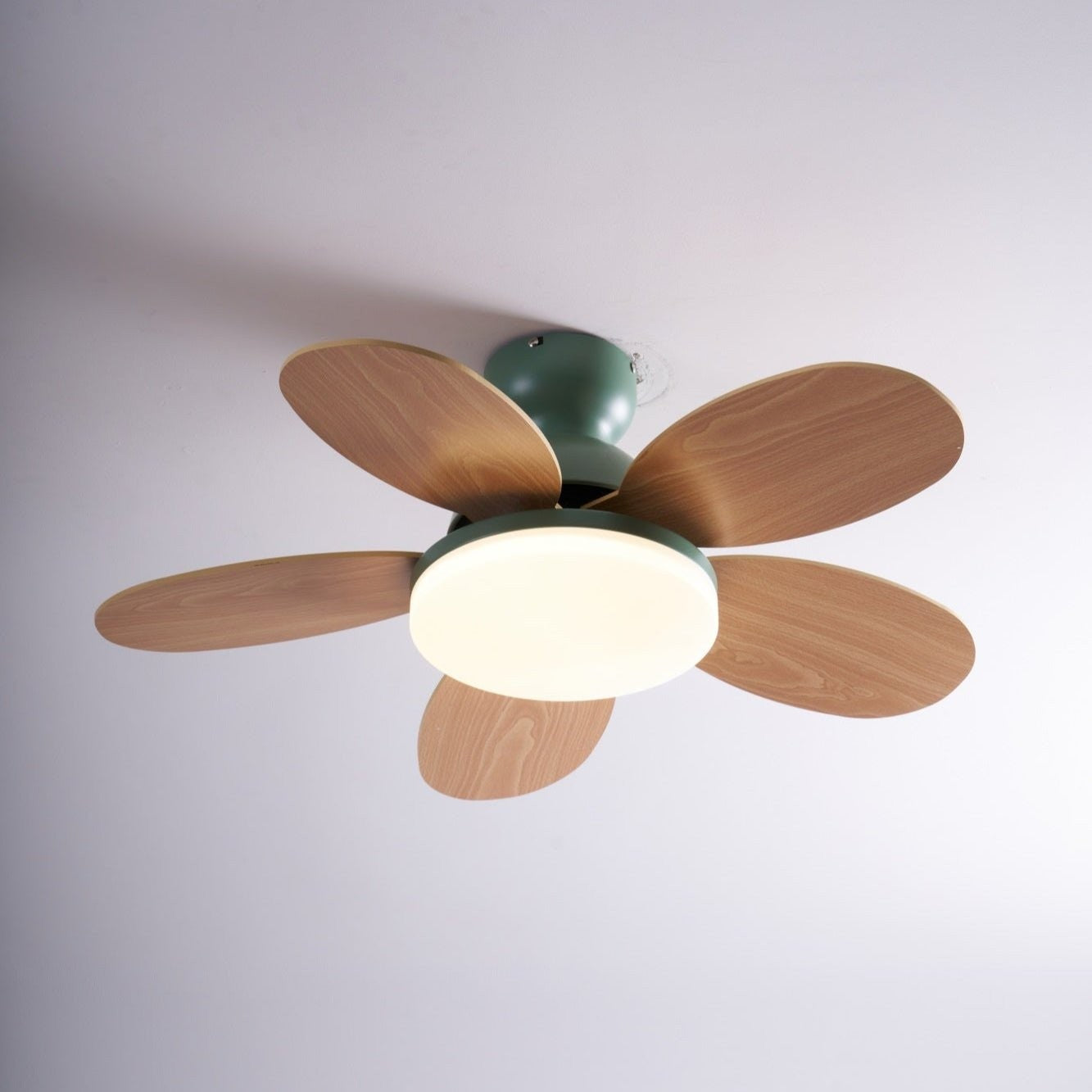 Petalo Wood Blade Ceiling Fan Light