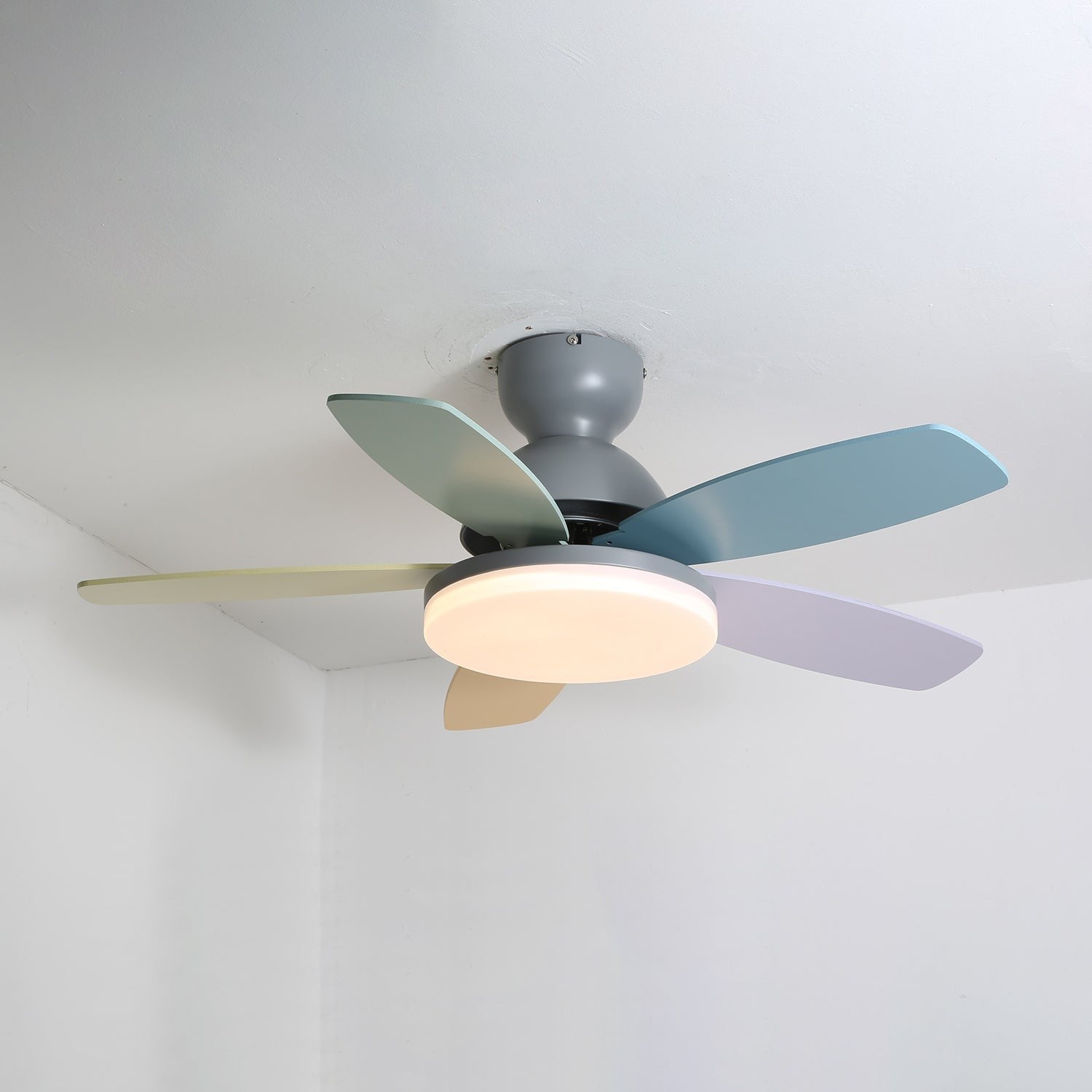 Petalo Wood Blade Ceiling Fan Light