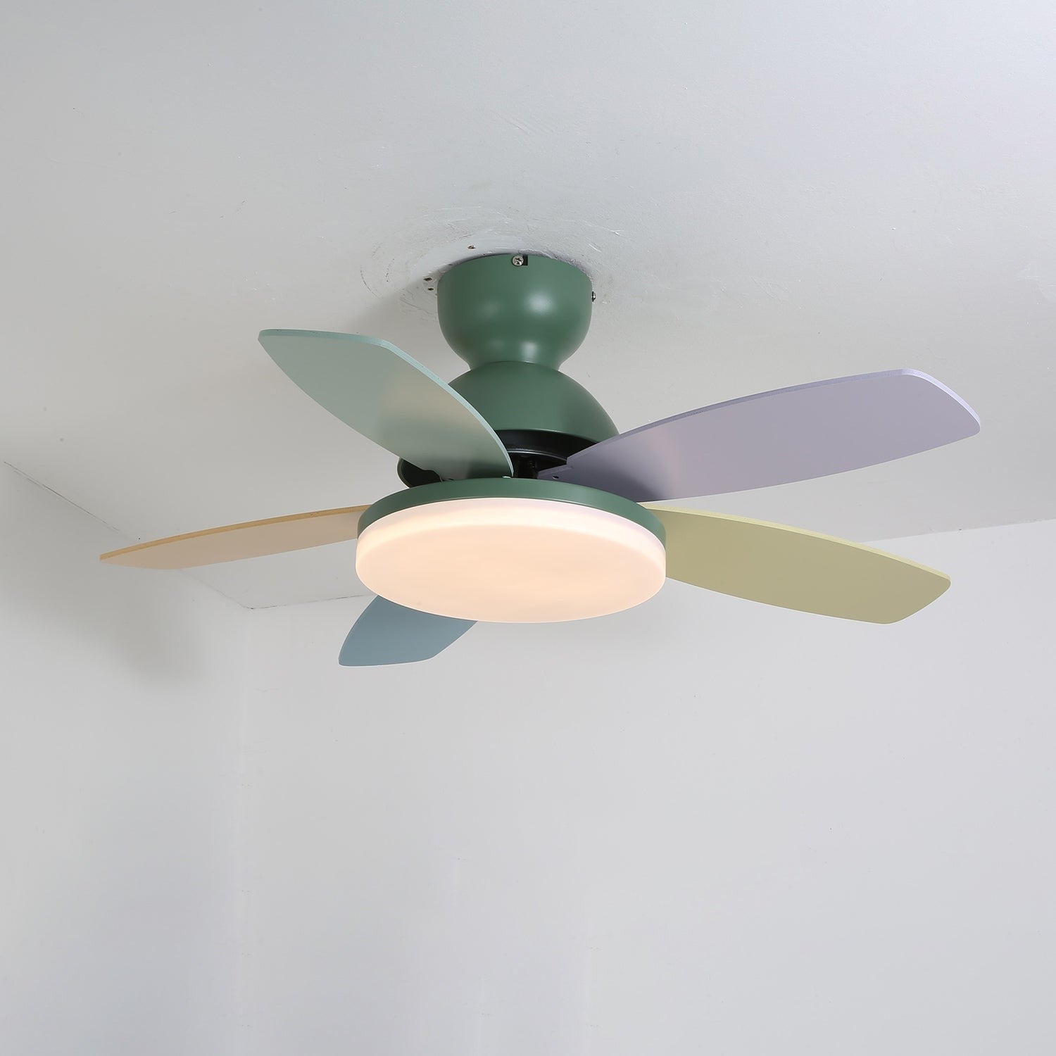 Petalo Wood Blade Ceiling Fan Light