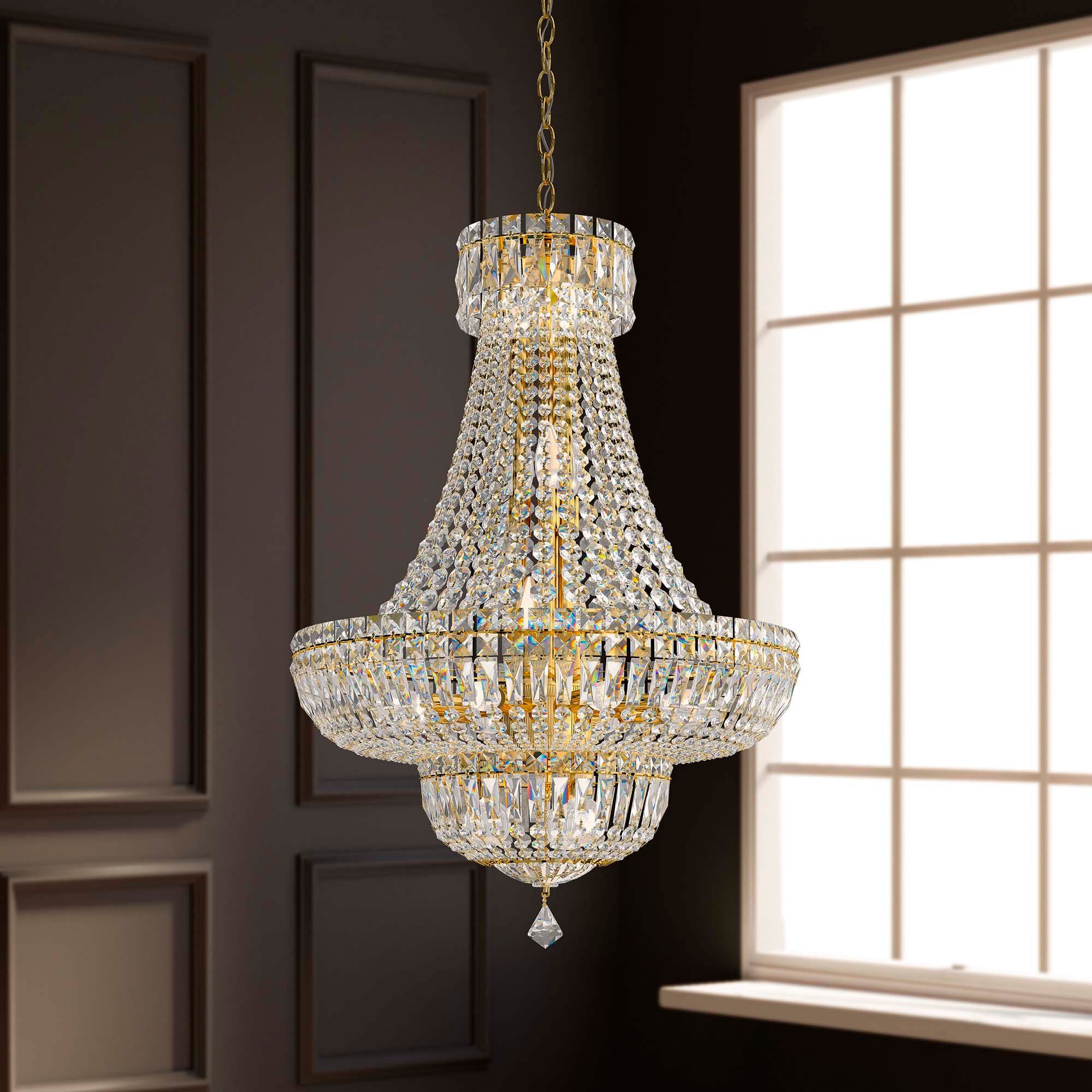 Petit Crystal Deluxe 31"H X 20-Light Chandelier