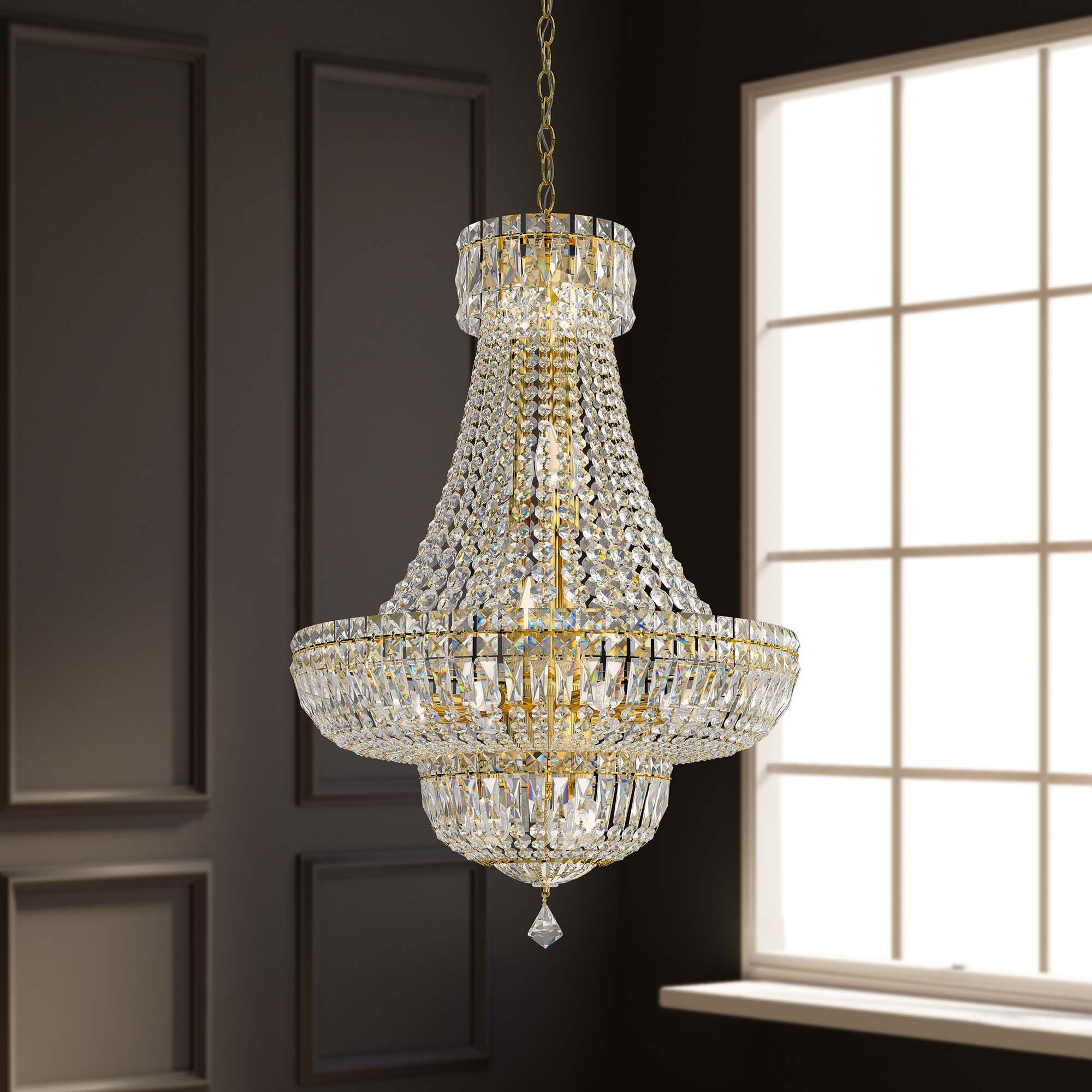 Petit Crystal Deluxe 31"H X 20-Light Chandelier