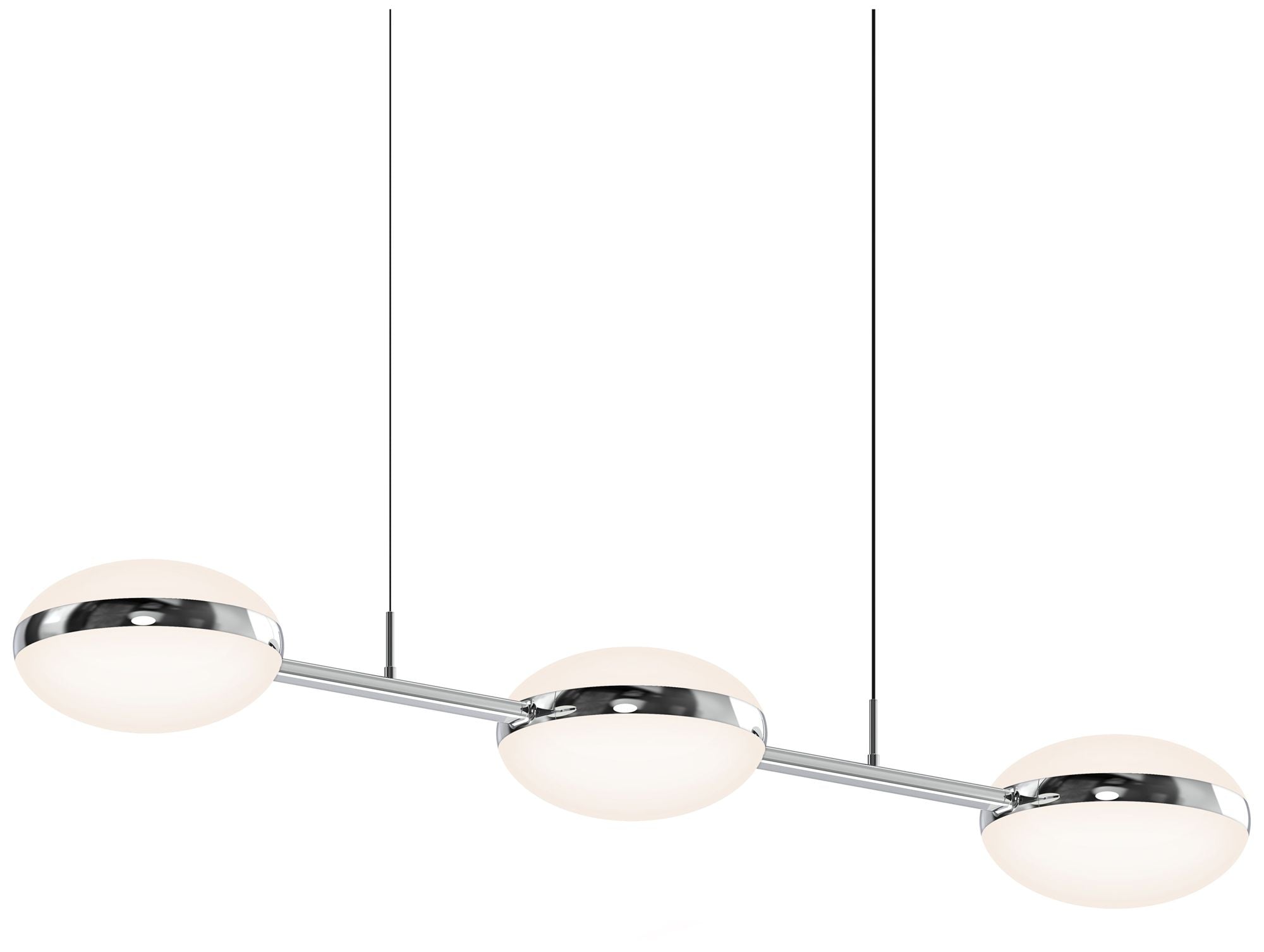 Pillows 3-Light Polished Linear Pendant