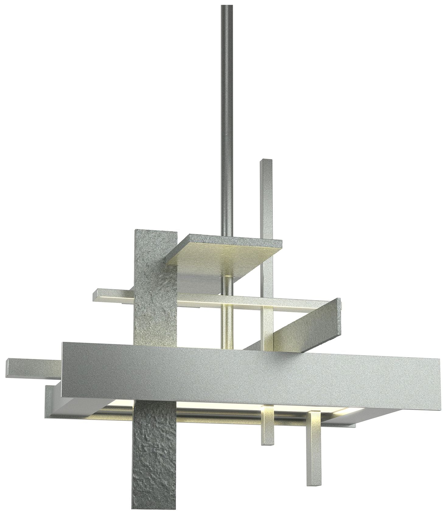 Planar 12.1" Wide Small Vintage Platinum LED Chandelier