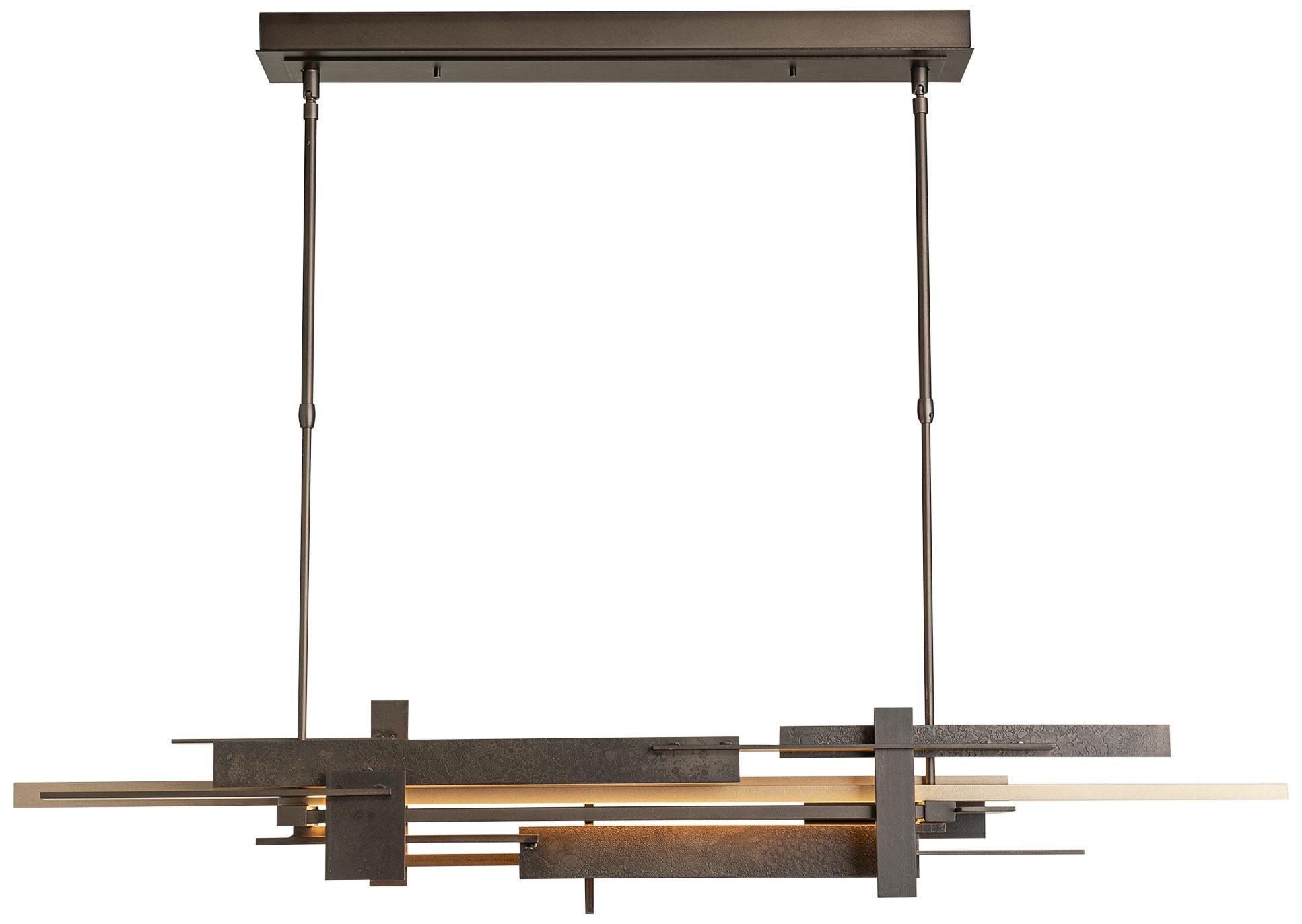 Planar LED with Accent Smoke Chandelier