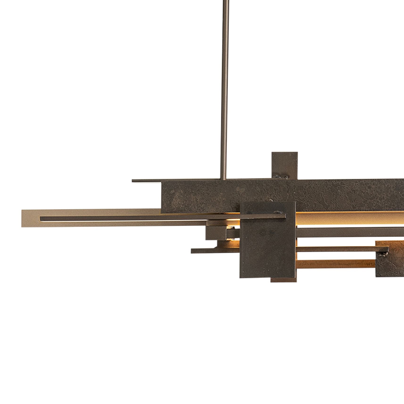 Planar LED with Accent Smoke Chandelier