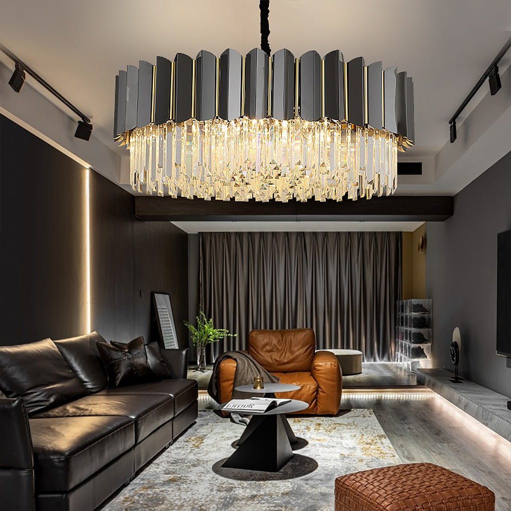 Postmodern Personality Three-color LED Room Chandelier