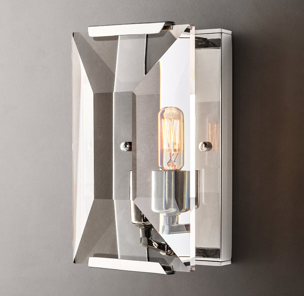Harlow Crystal Wall Light, Bedroom Wall Sconce, detail 13