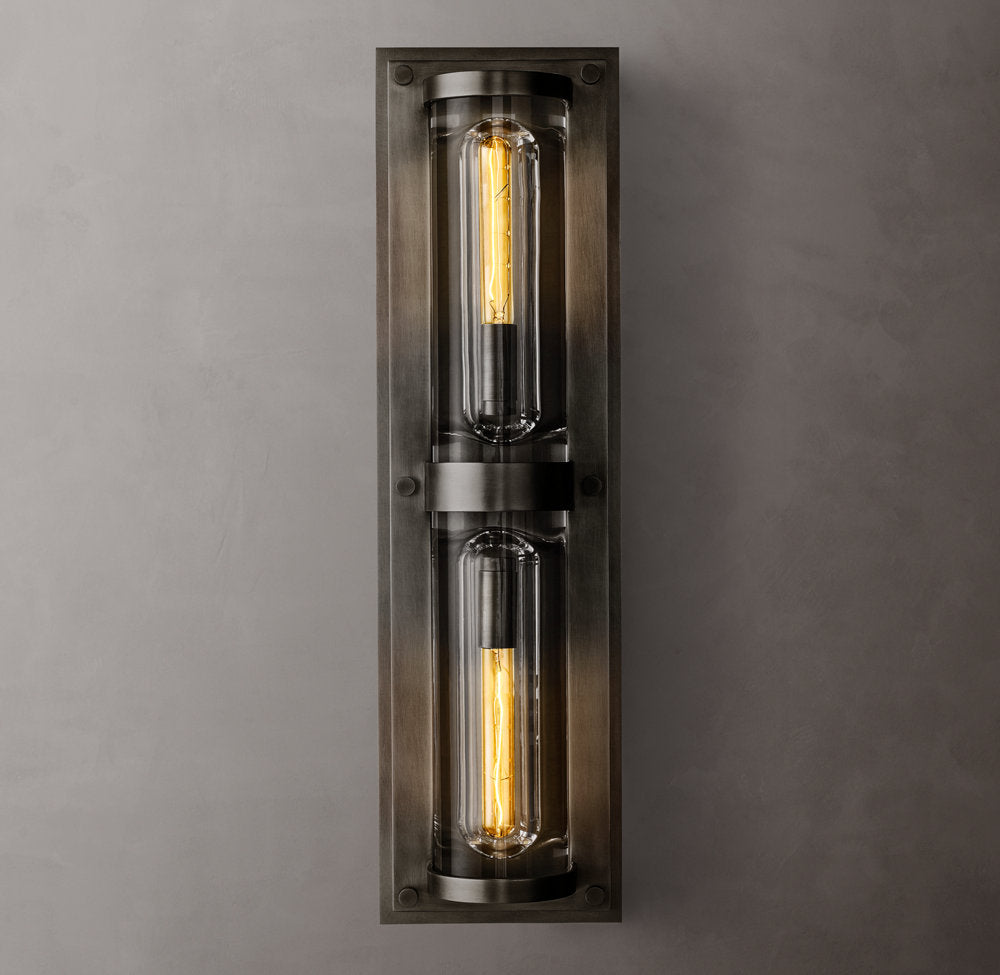 Savile Circular Linear Sconce, Bathroom Wall Sconce, detail 14