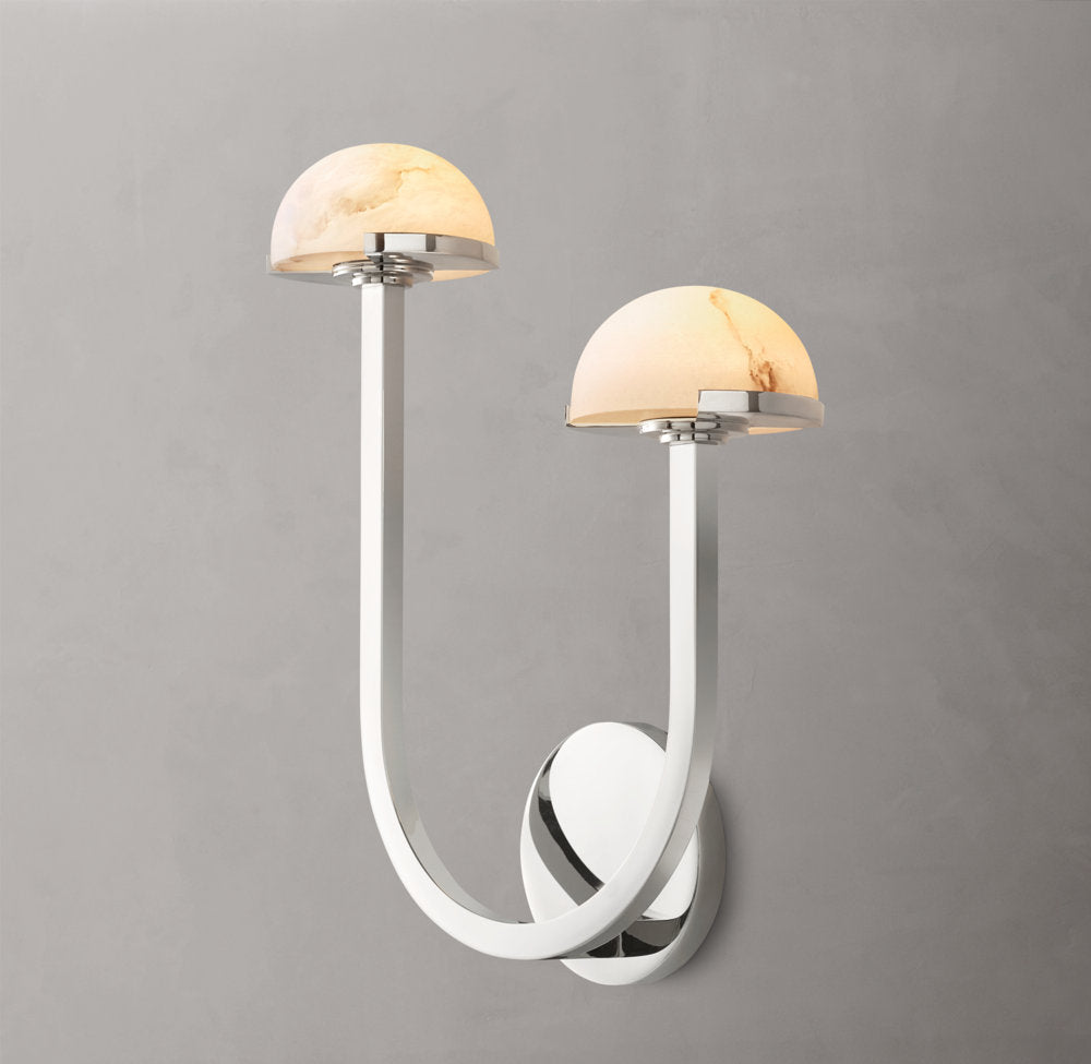 Pedra Double Wall Light - Right, Bedroom Wall Sconce, detail 2