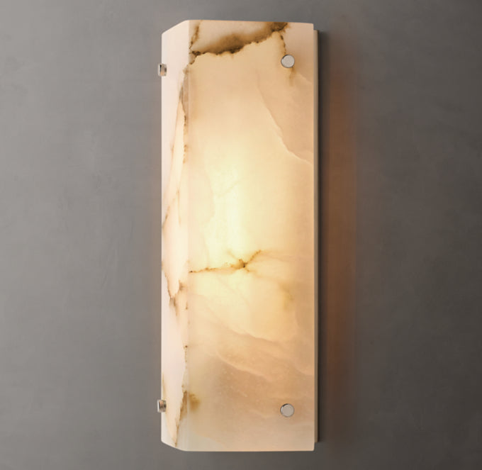 Reynard Alabaster Wall Light, Bathroom Wall Sconce, detail 13