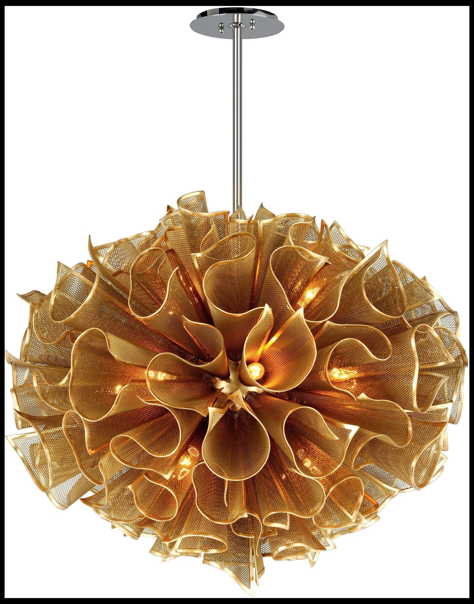 Pulse 37" Pendant Gold Leaf Finish