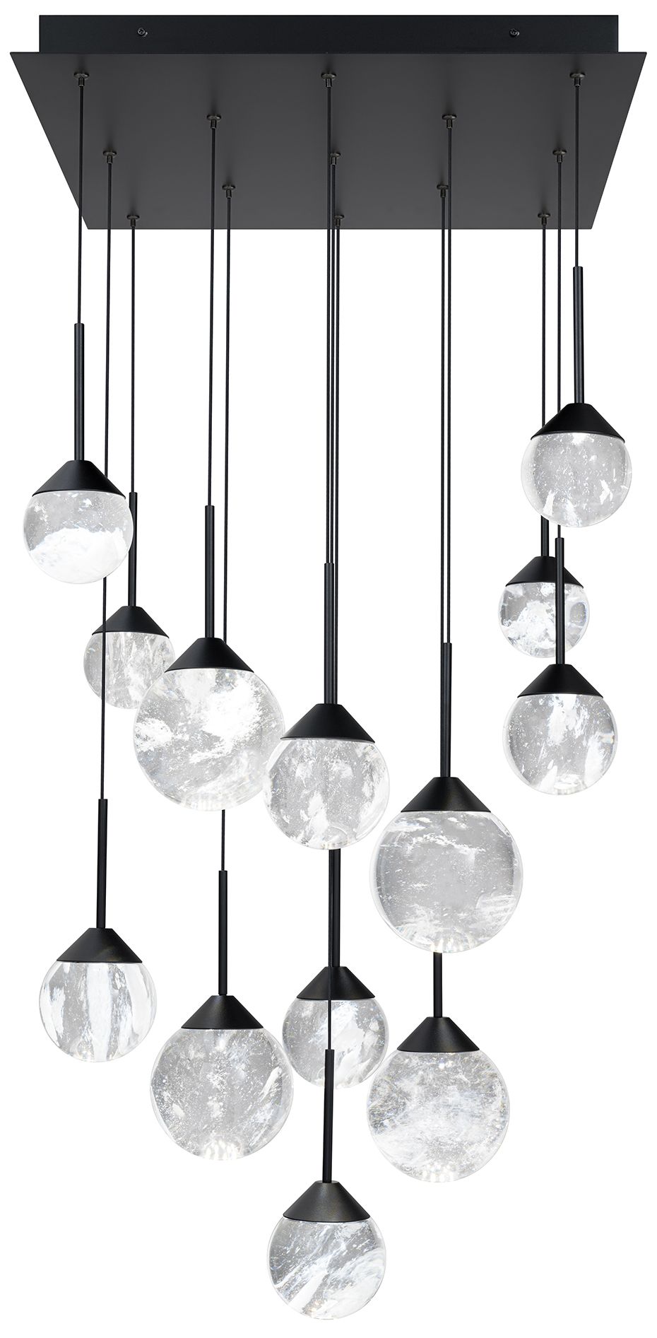 Quest 8"H X 13-Light Crystal Chandelier