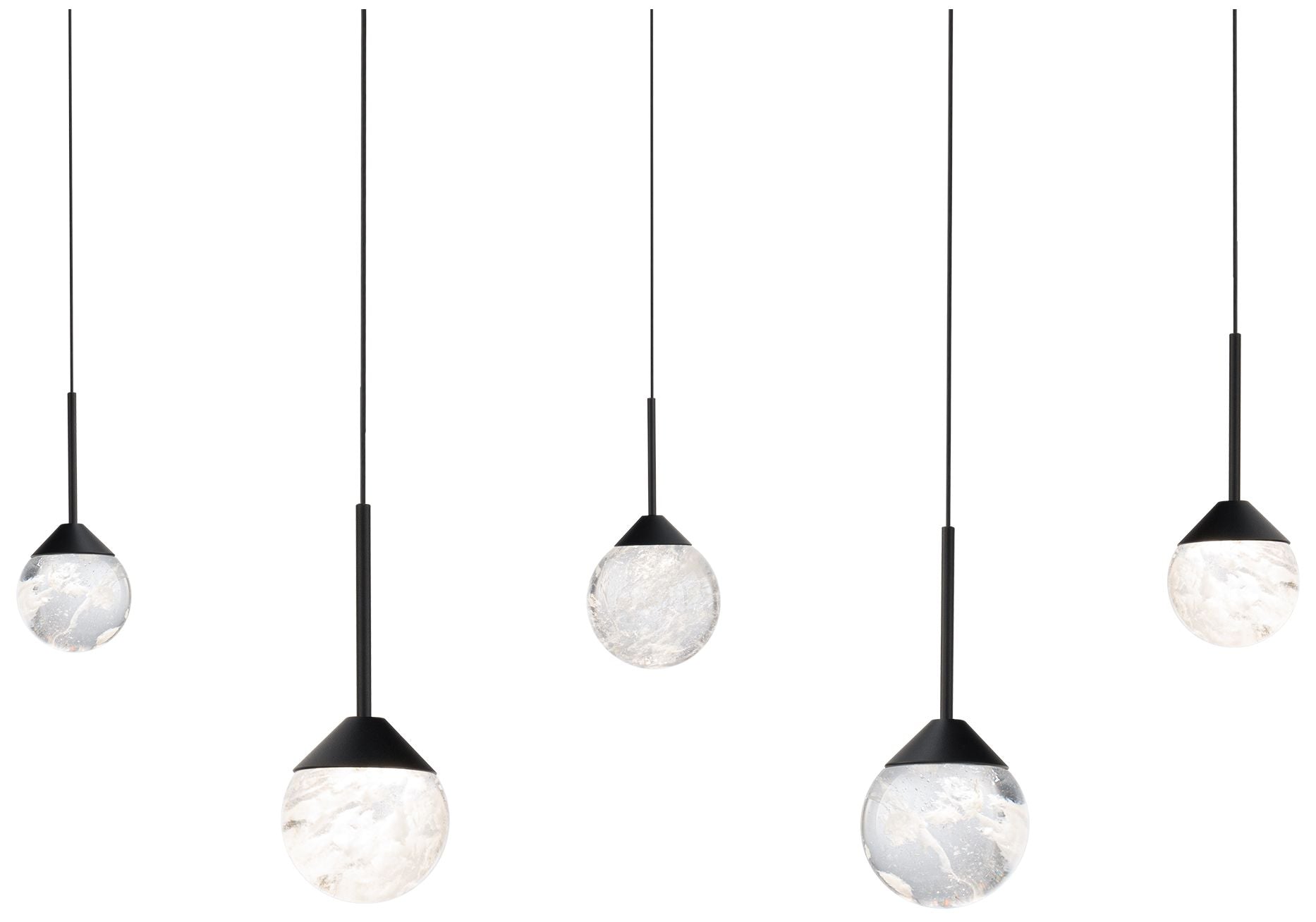 Quest 8"H X 5-Light Crystal Multi-Light Chandelier