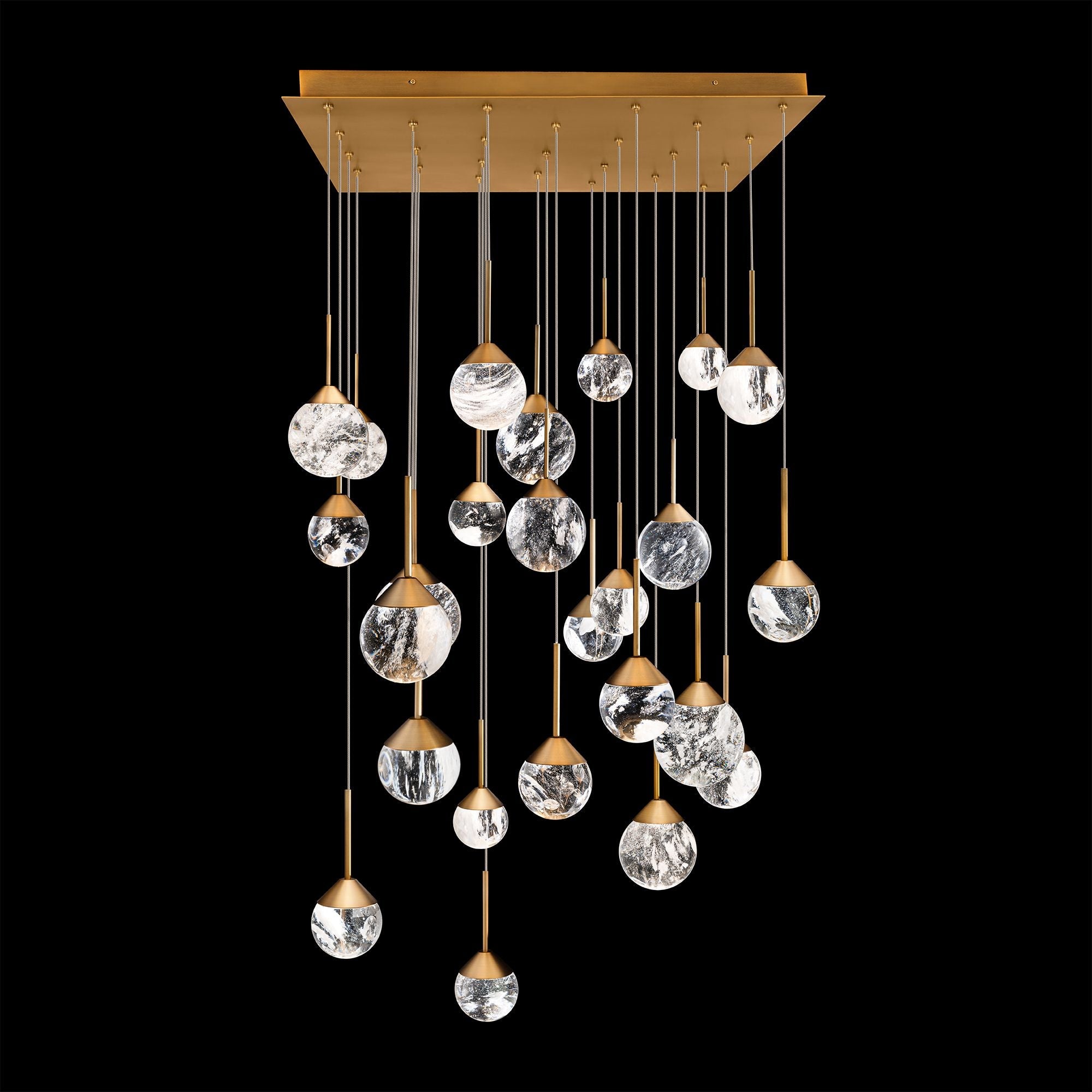 Quest 8"H X 23-Light Crystal Chandelier