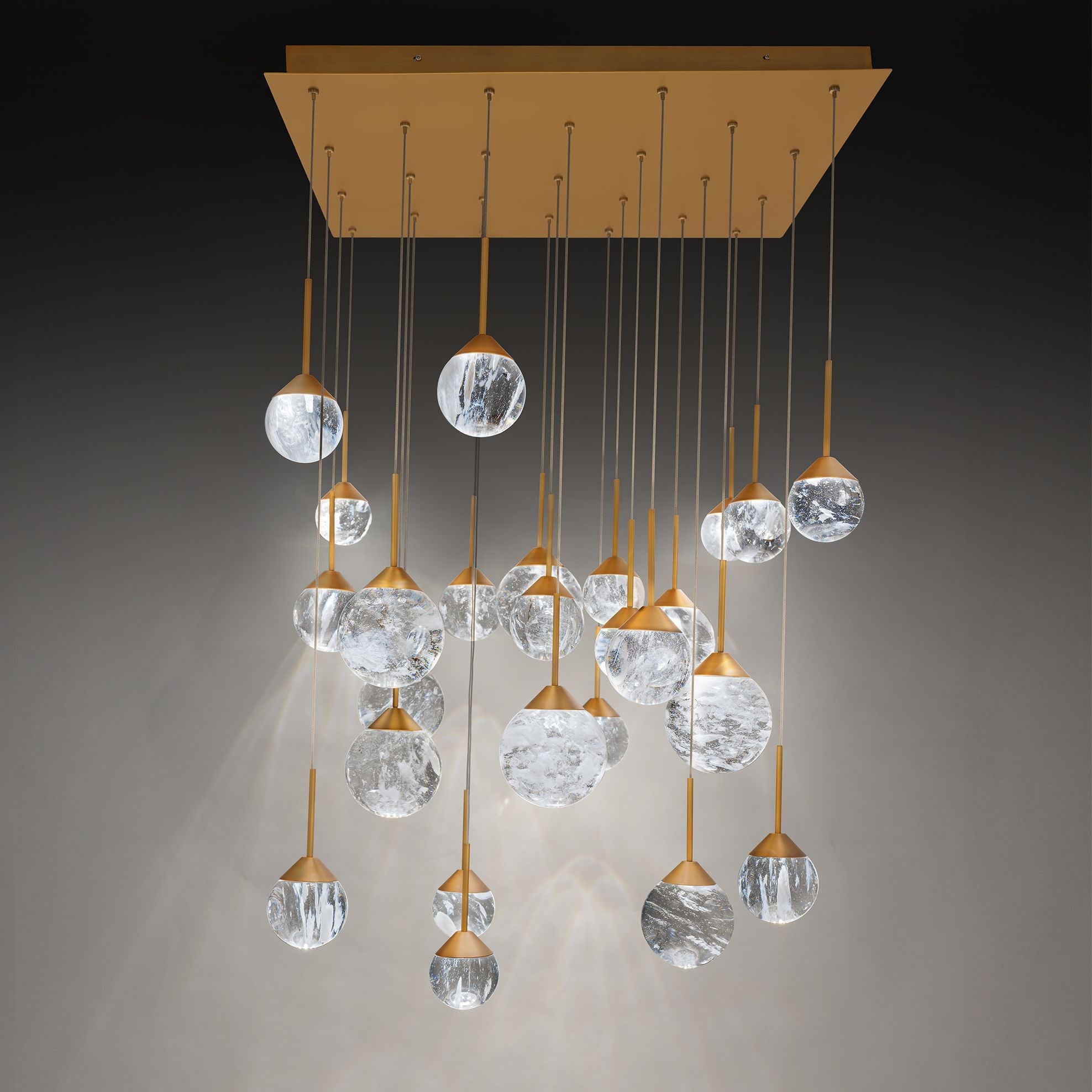 Quest 8"H X 23-Light Crystal Chandelier