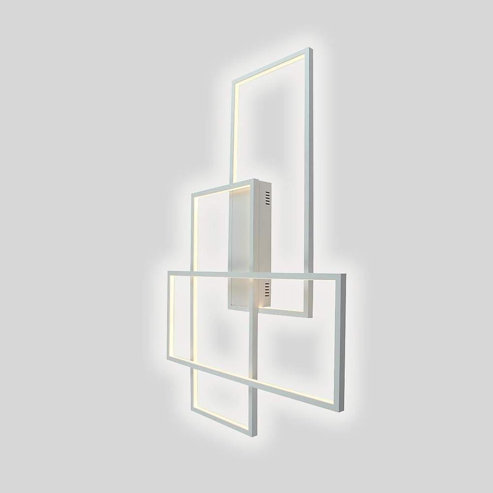 Rectangular Hybrid Flush Mount Ceiling Light with 1 LED