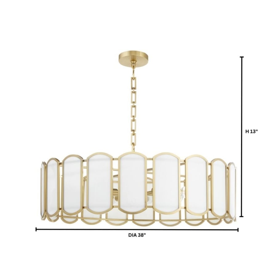 Quorum International Veleta 8-Light 38" Pendant Light