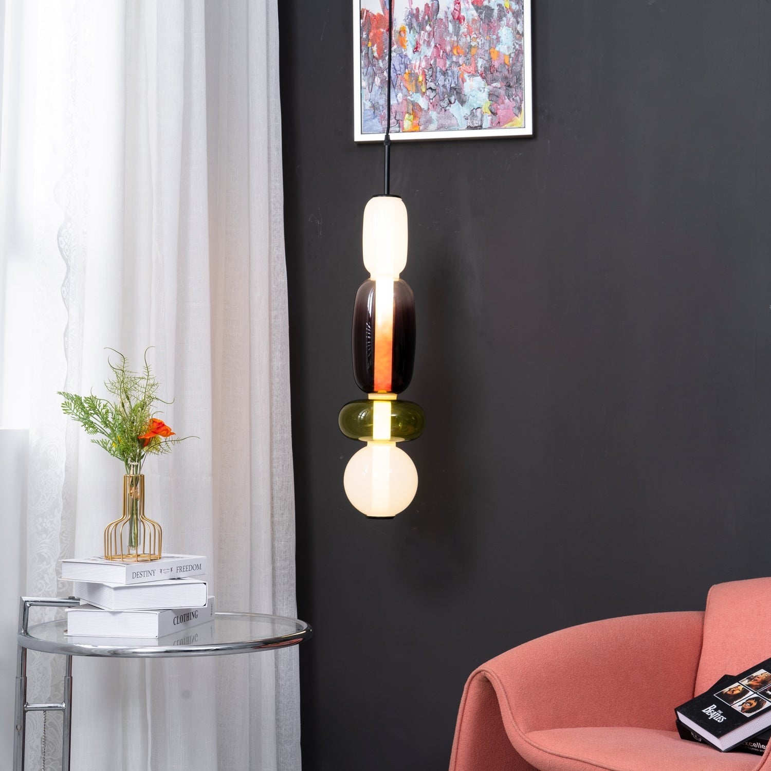 Rainfall Glass Pendant Light