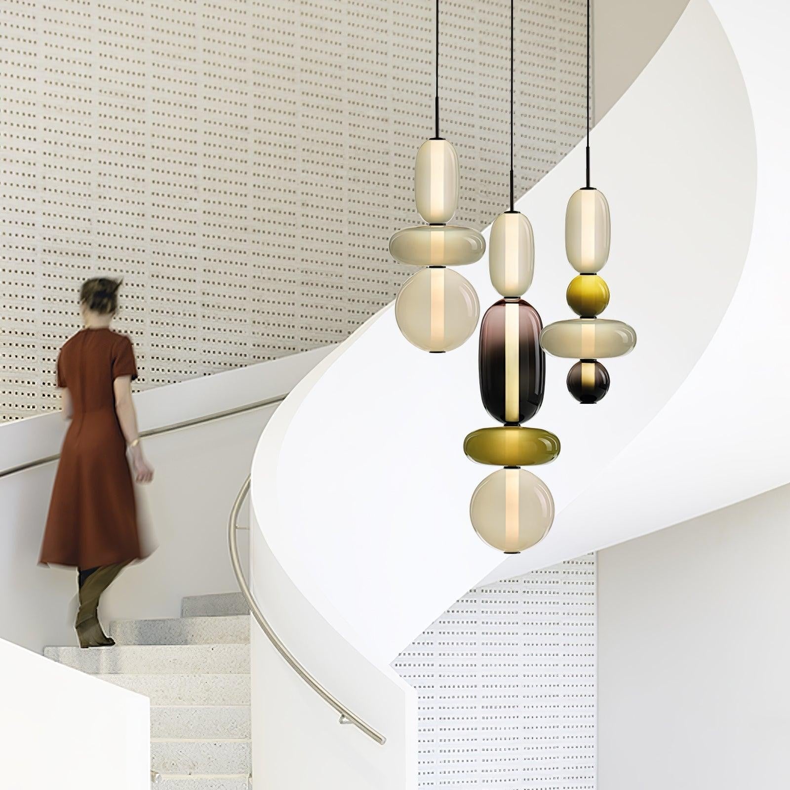 Rainfall Glass Pendant Light
