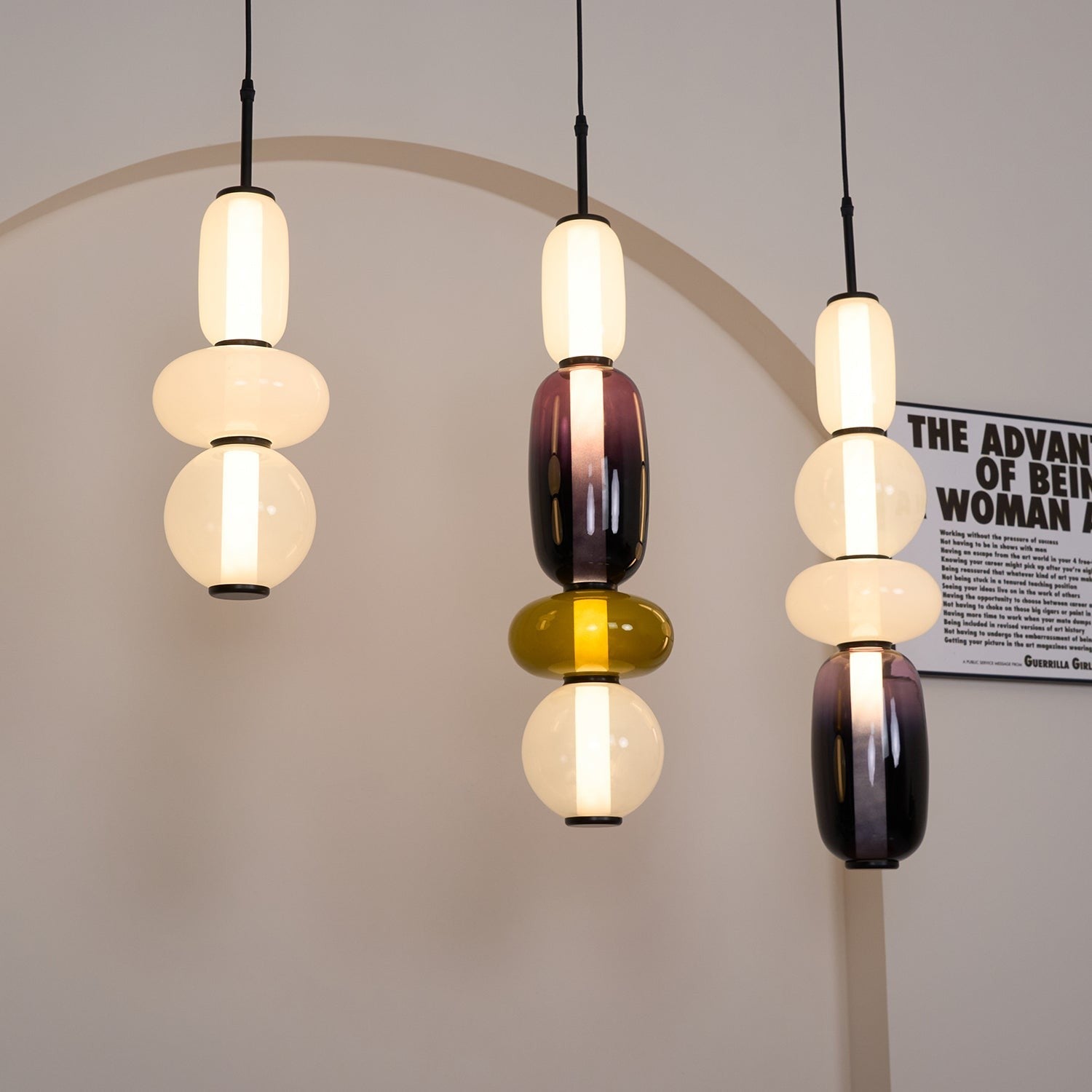 Rainfall Glass Pendant Light