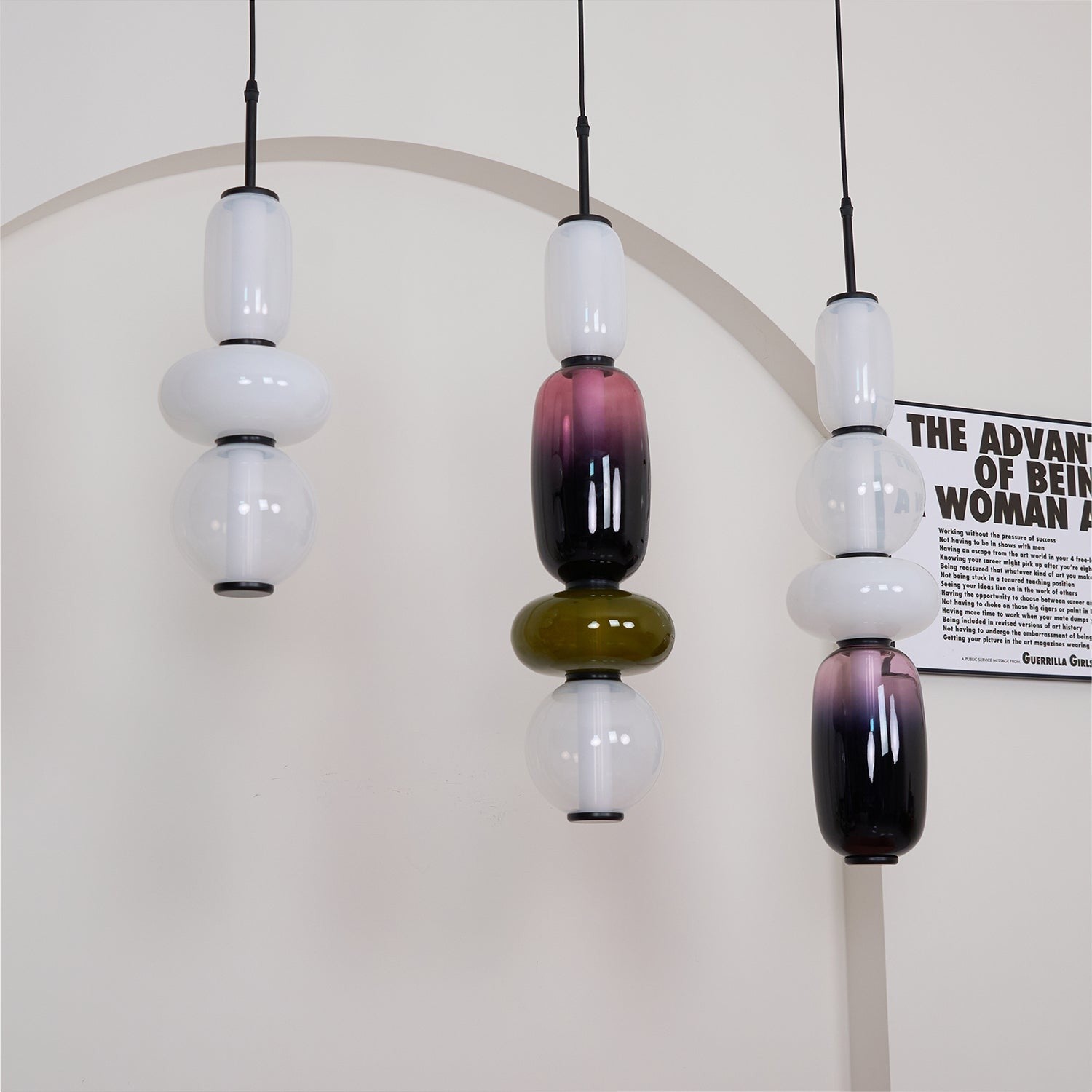 Rainfall Glass Pendant Light