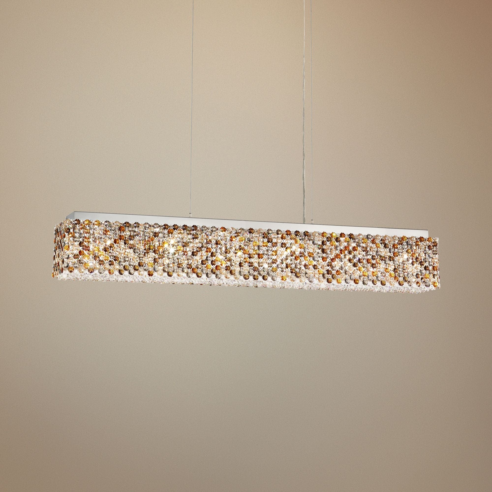 Refrax 36.5" Wide Crystal LED Kitchen Linear Pendant