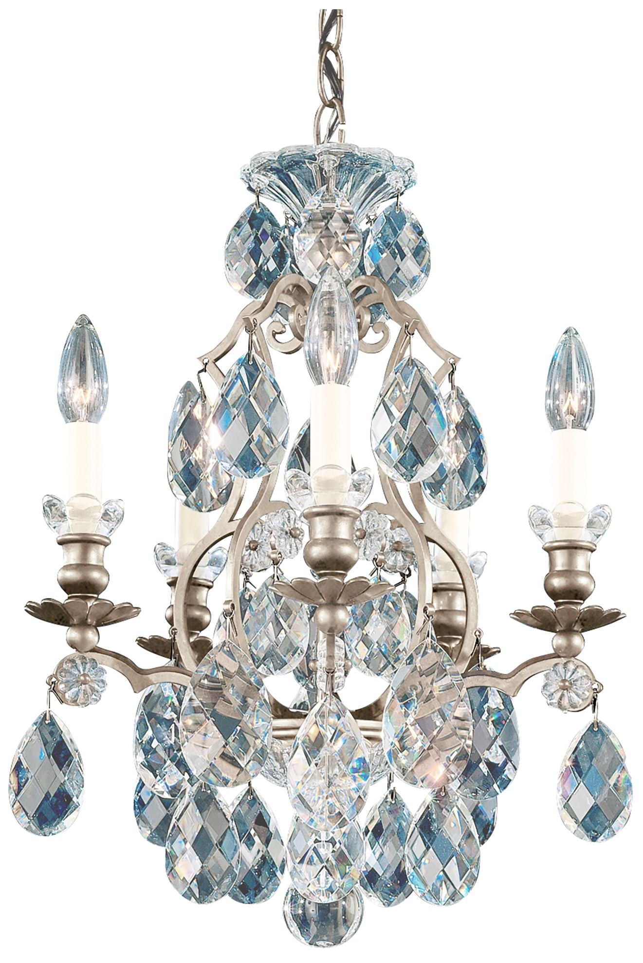 Renaissance 19"H X 5-Light Crystal Chandelier