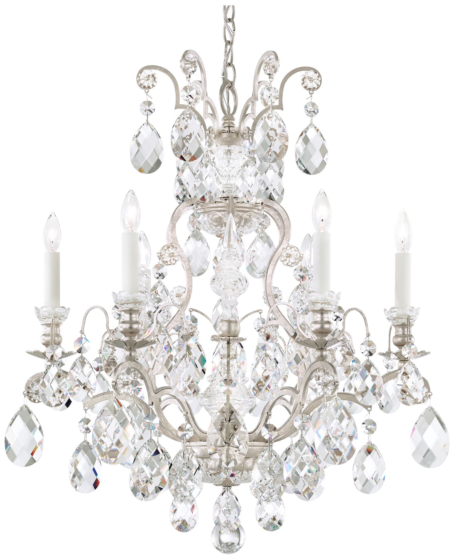 Renaissance 27"H X 7-Light Crystal Chandelier