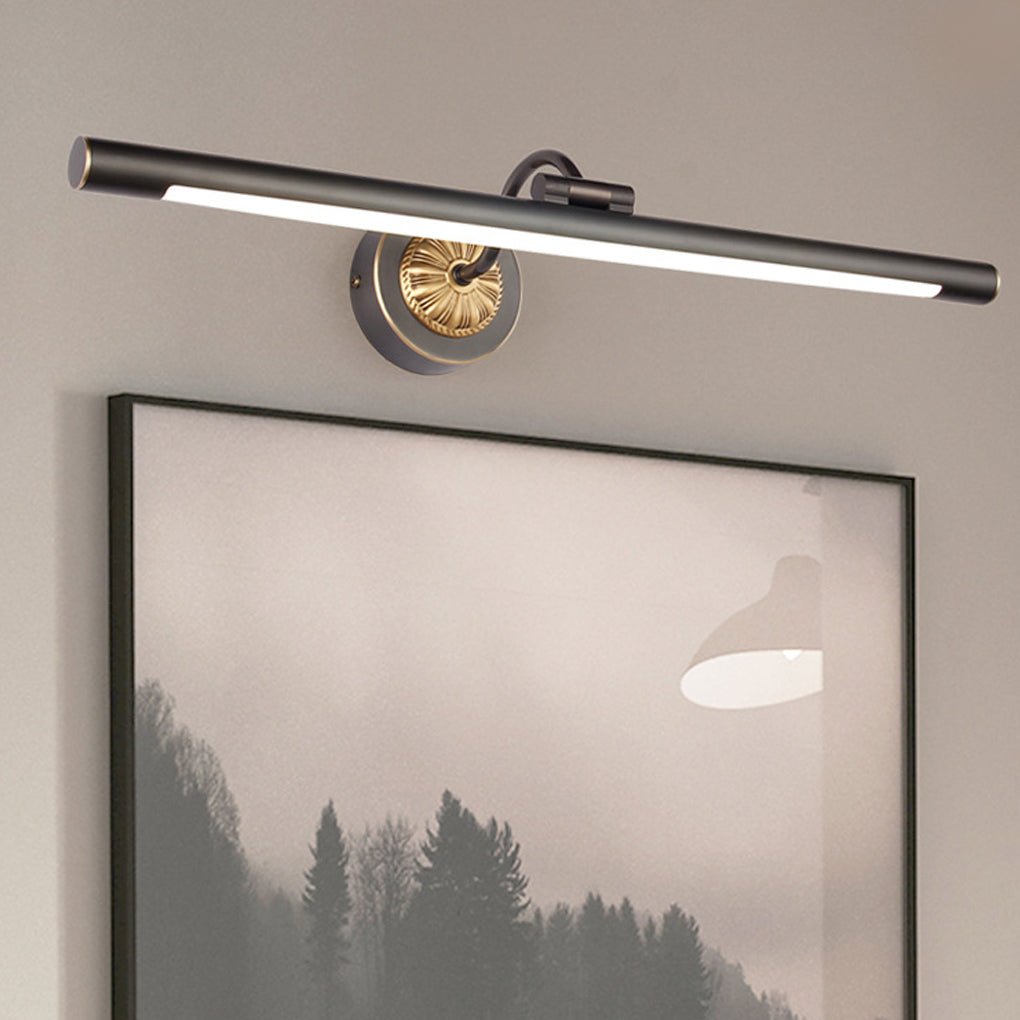 Black Copper Linear Rotatable Bathroom Vanity, main view, Tianguang Select