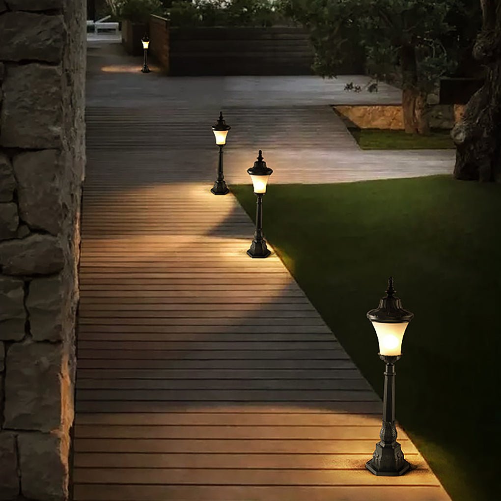 Retro Exterior High Pole Landscape Decorative Lighting Post Lights for, outdoor light, main view, Tianguang Select
