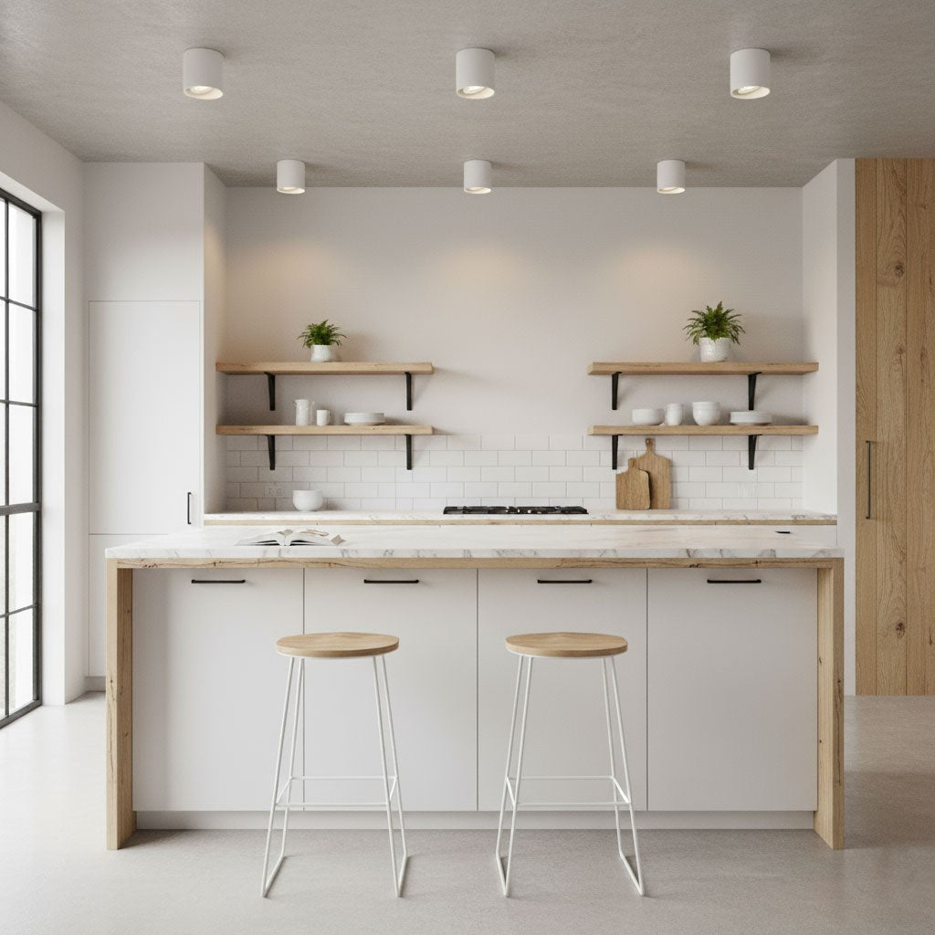 Ridge Edge Flush Ceiling Light