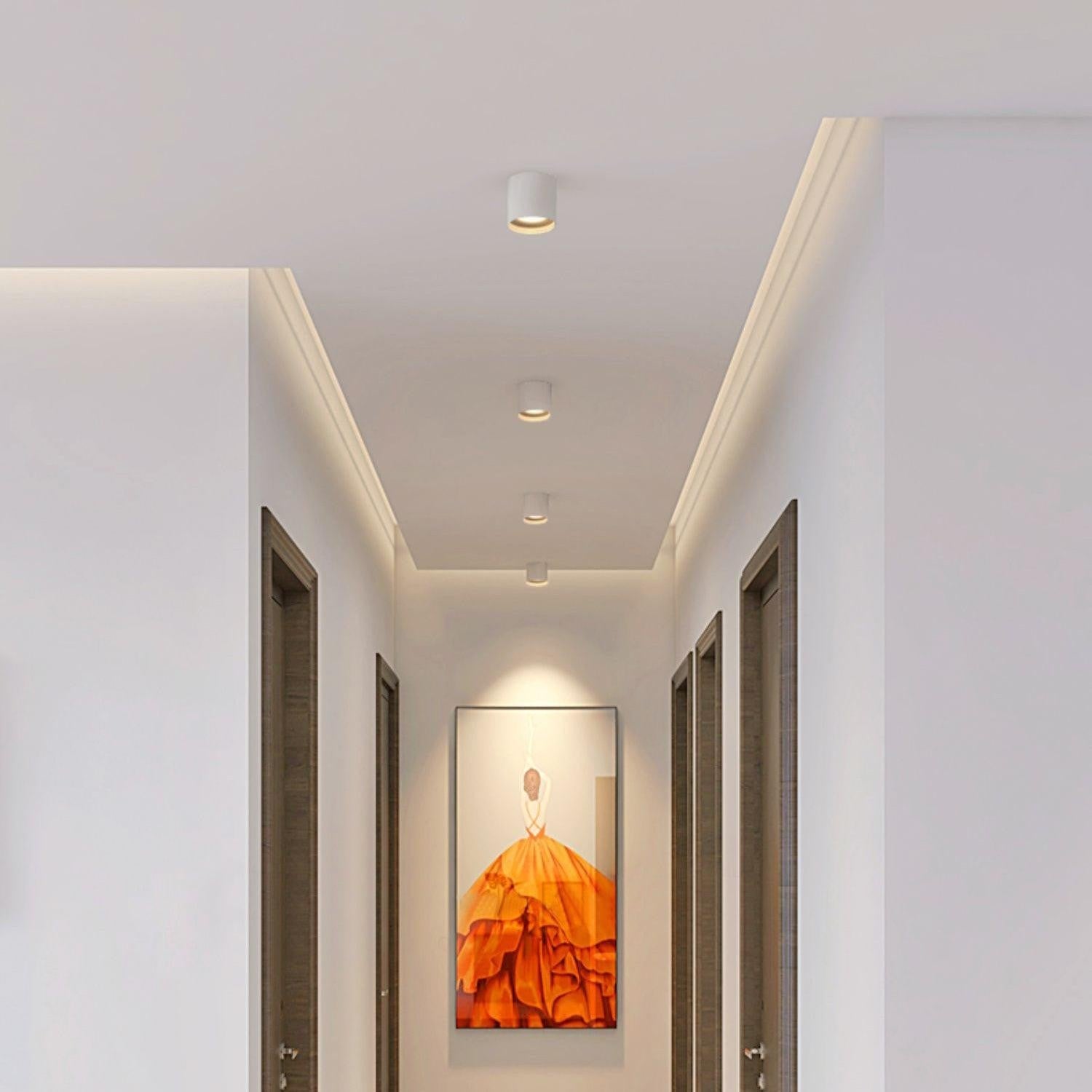 Ridge Edge Flush Ceiling Light