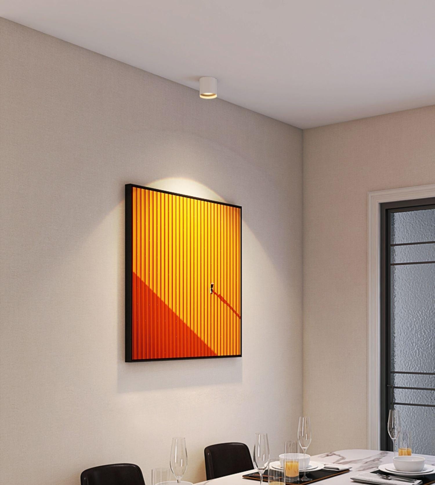 Ridge Edge Flush Ceiling Light