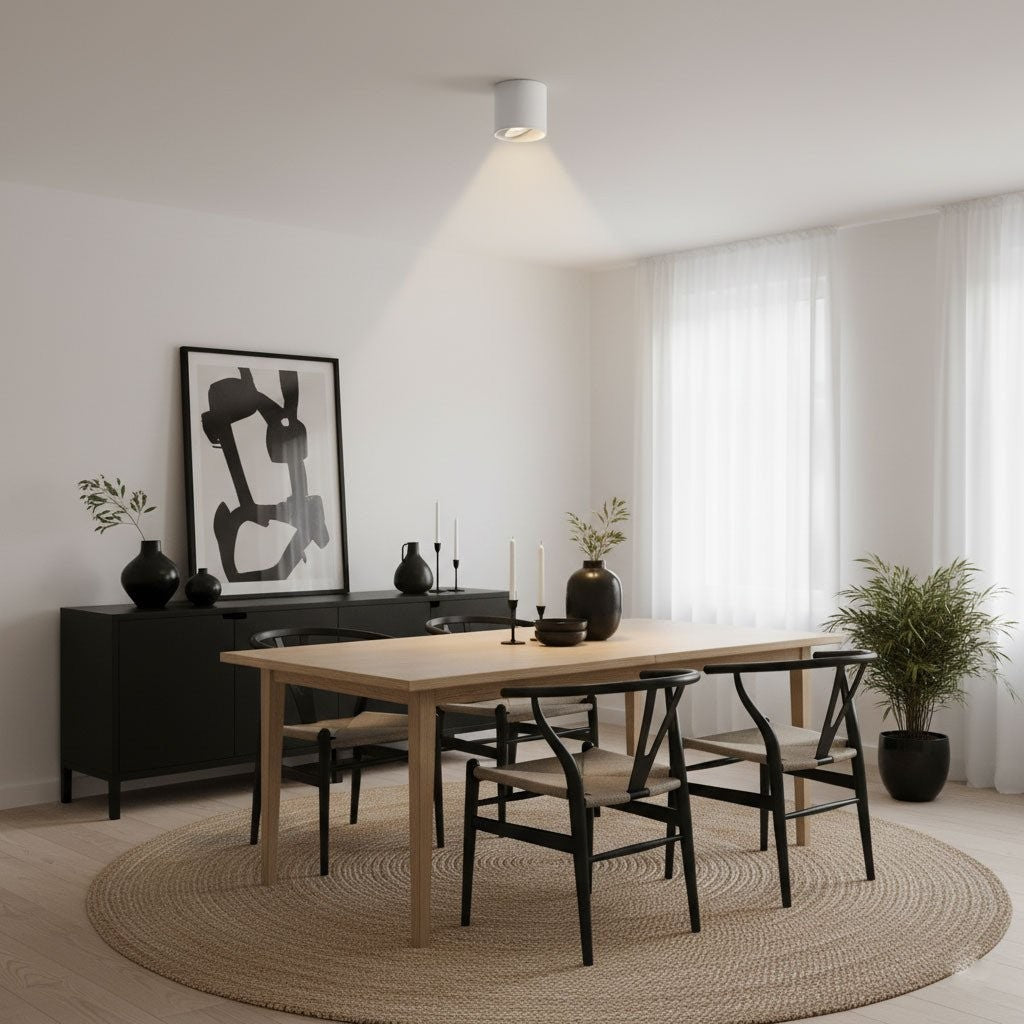Ridge Edge Flush Ceiling Light