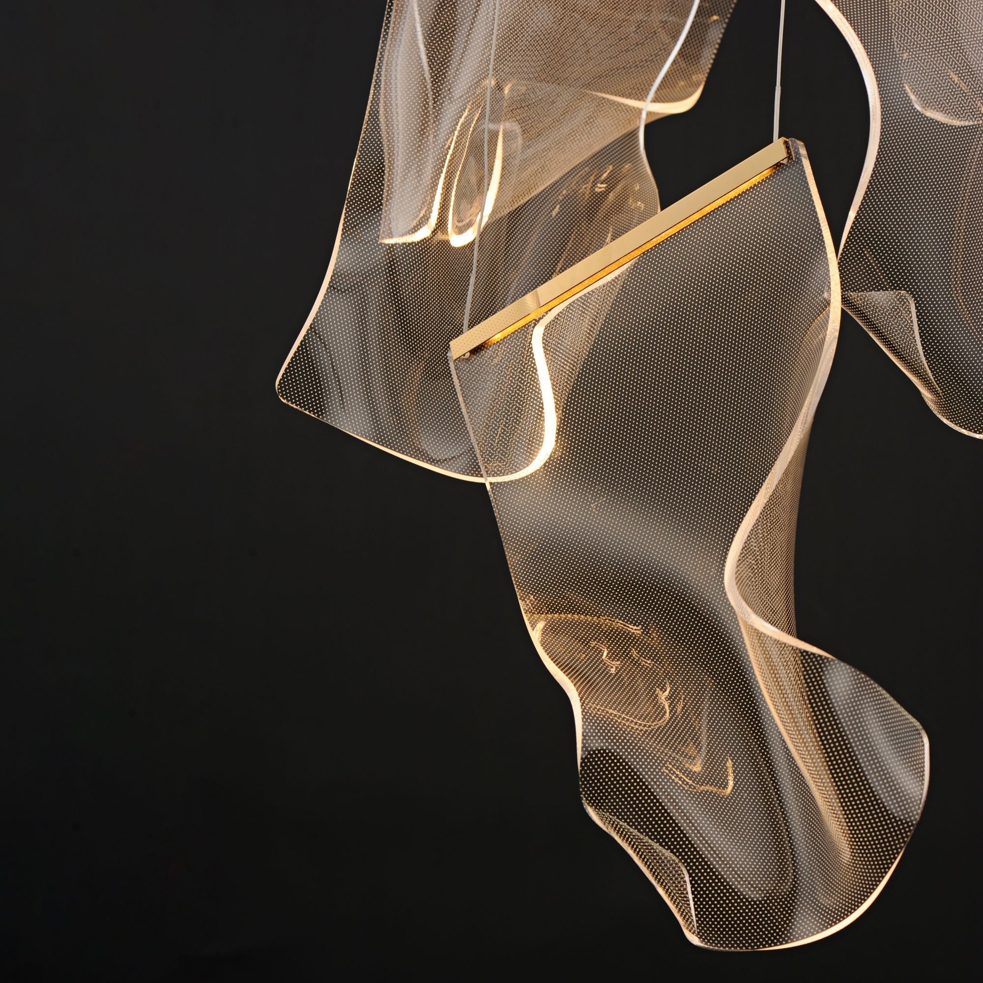 Rinkle 14-Light 28" Wide LED Gold Chandelier