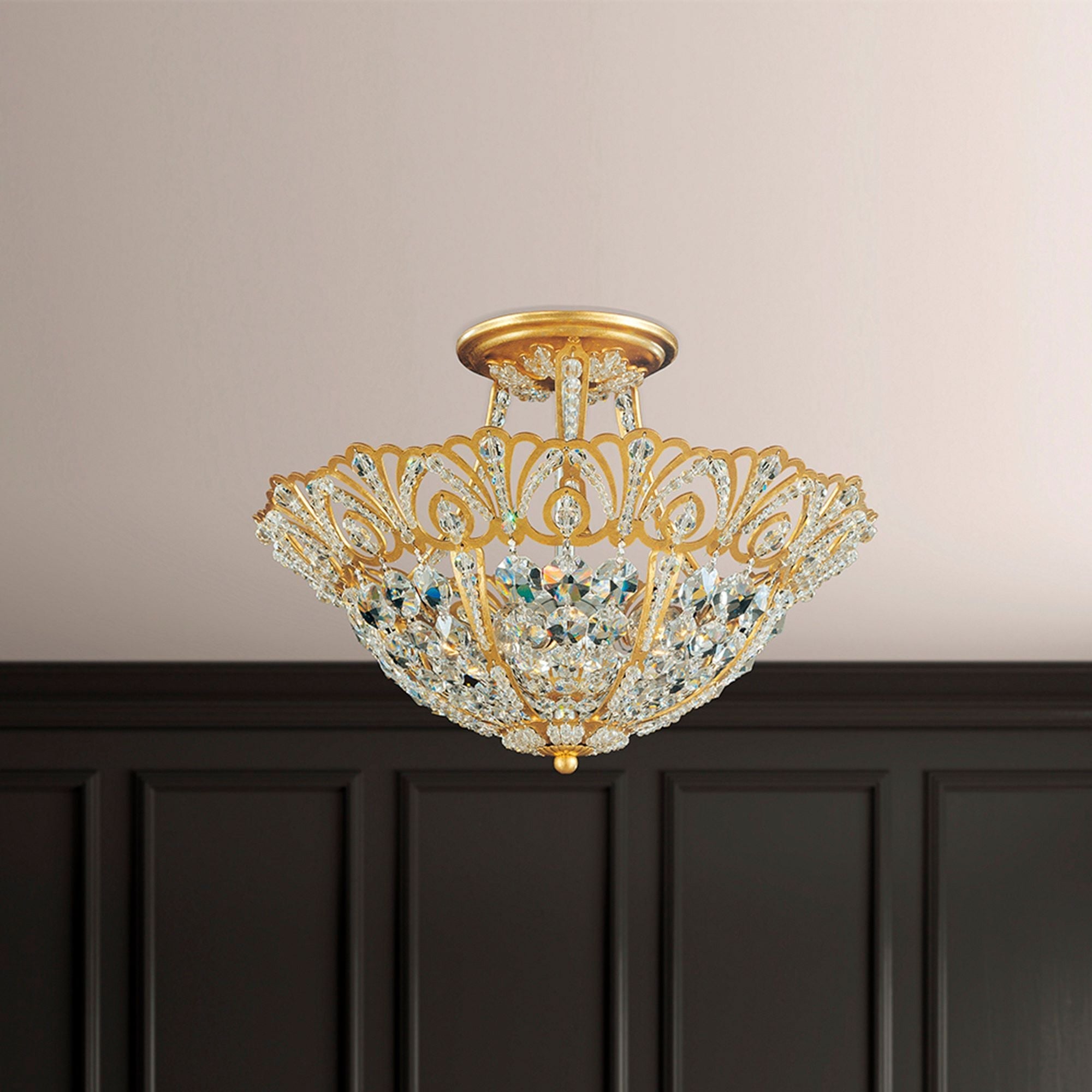 Rivendell 10.5"H X 5-Light Crystal Chandelier