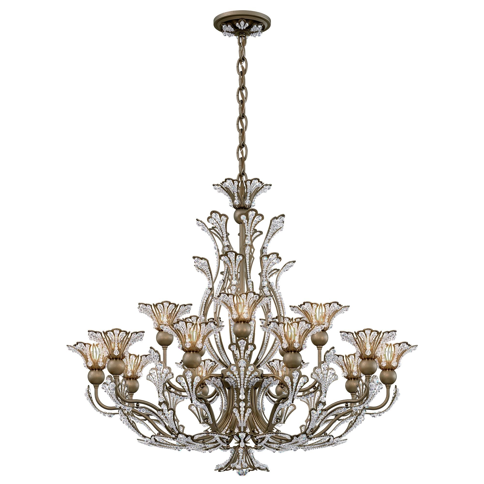 Rivendell 27"H X 16-Light Crystal Chandelier detail view 2