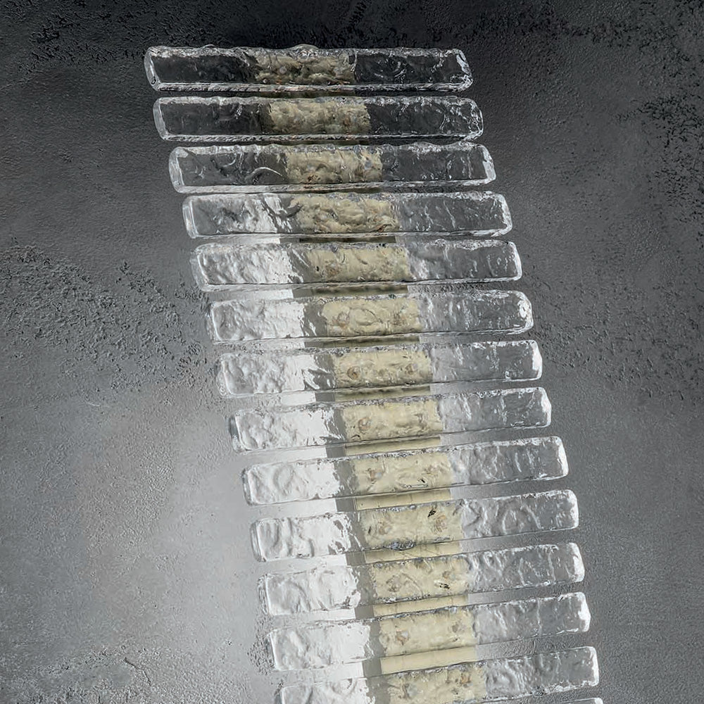 Rock Crystal Inspired Contemporary Led Long