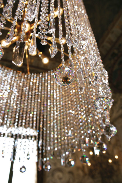 Round Crystal Chain Chandelier