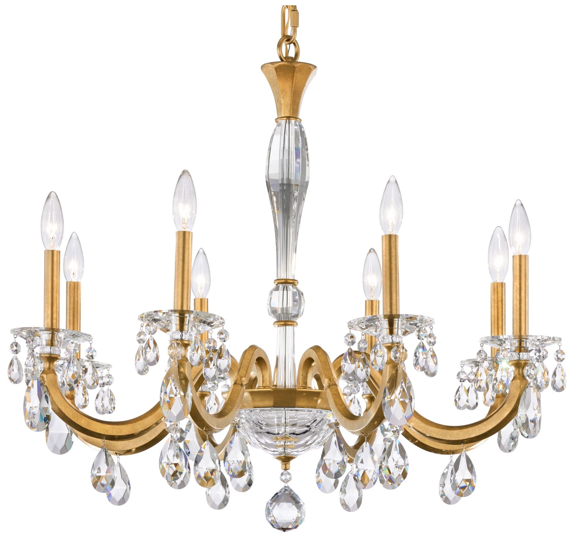San Marco 26.8"H X 32.3"W 8-Light Crystal Chandelier
