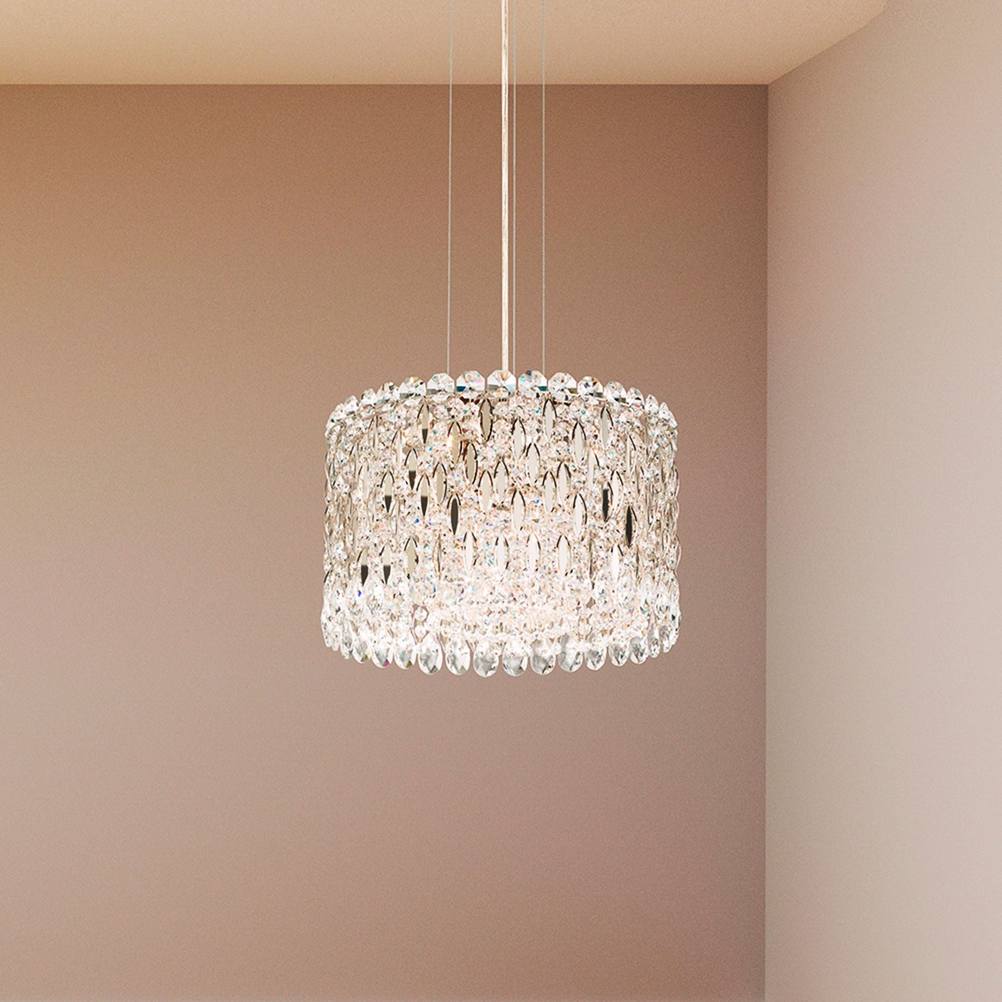 Sarella 10"H X 8-Light Crystal Pendant