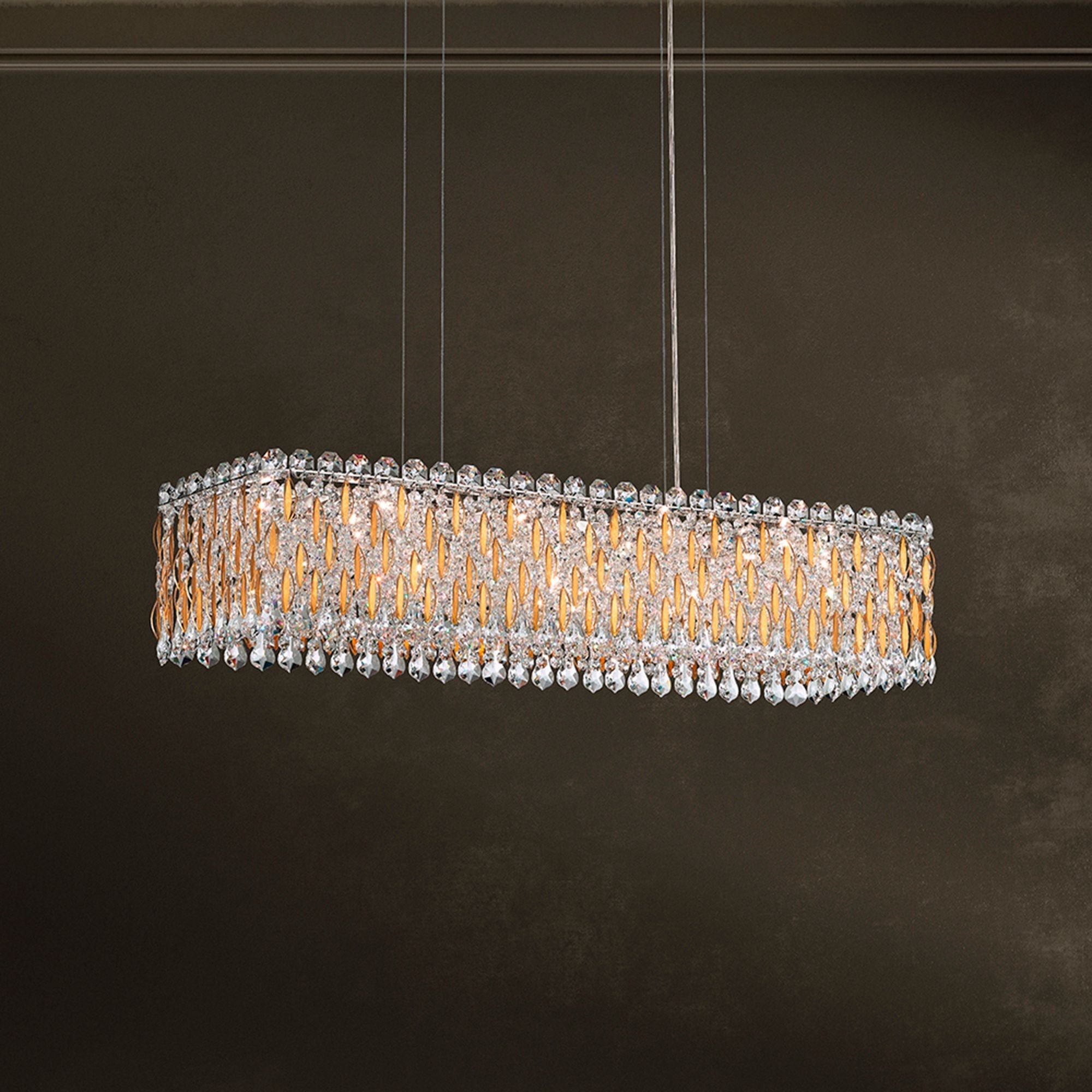 Sarella 36 1/2" Wide Polished Stainless Chandelier