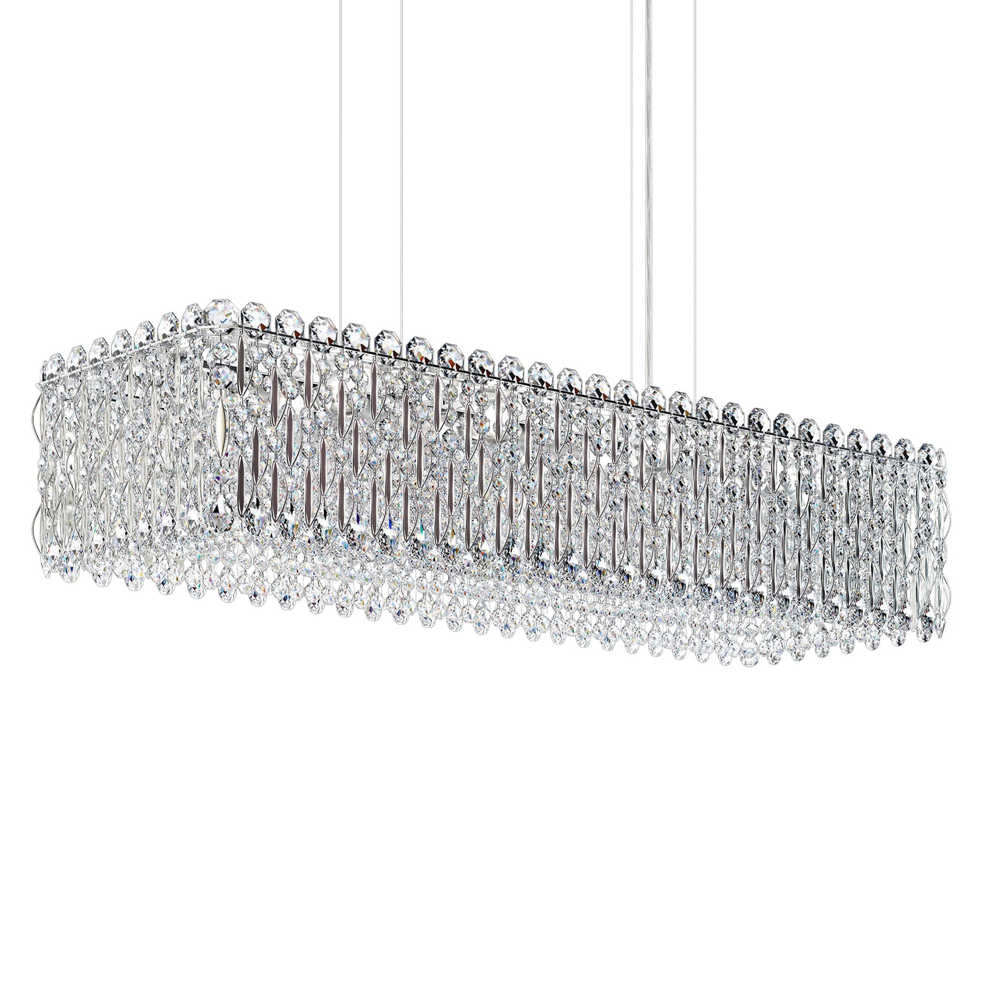 Sarella 36.5" Wide Polished Stainless Chandelier